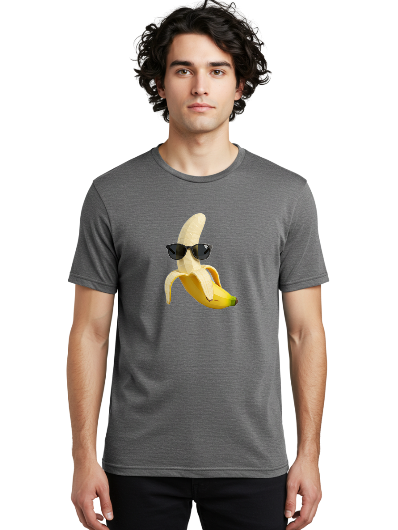 Banana-Man-Wearing-Sunglasses Men'S Graphic Tee, 100% Cotton, Comfortable Casual Summer Wear, Machine Washable, Vintage Camera, Old Camera, Antique Camera, Black Camera, Classic Photography, Photography Equipment, Nostalgic Device, Bak028 21