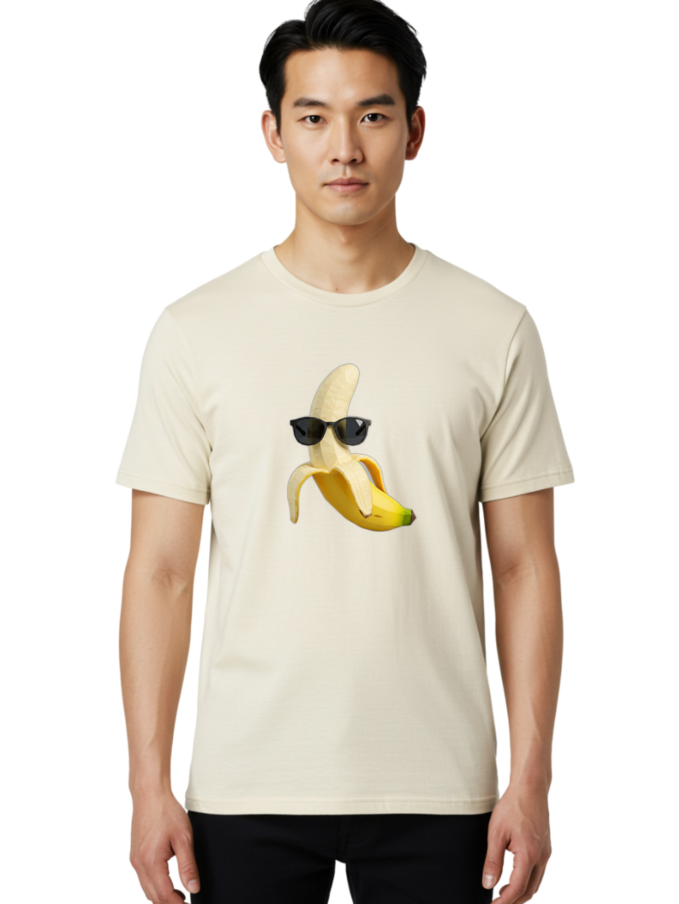 Banana-Man-Wearing-Sunglasses Men'S Graphic Tee, 100% Cotton, Comfortable Casual Summer Wear, Machine Washable, Vintage Camera, Old Camera, Antique Camera, Black Camera, Classic Photography, Photography Equipment, Nostalgic Device, Bak028 28