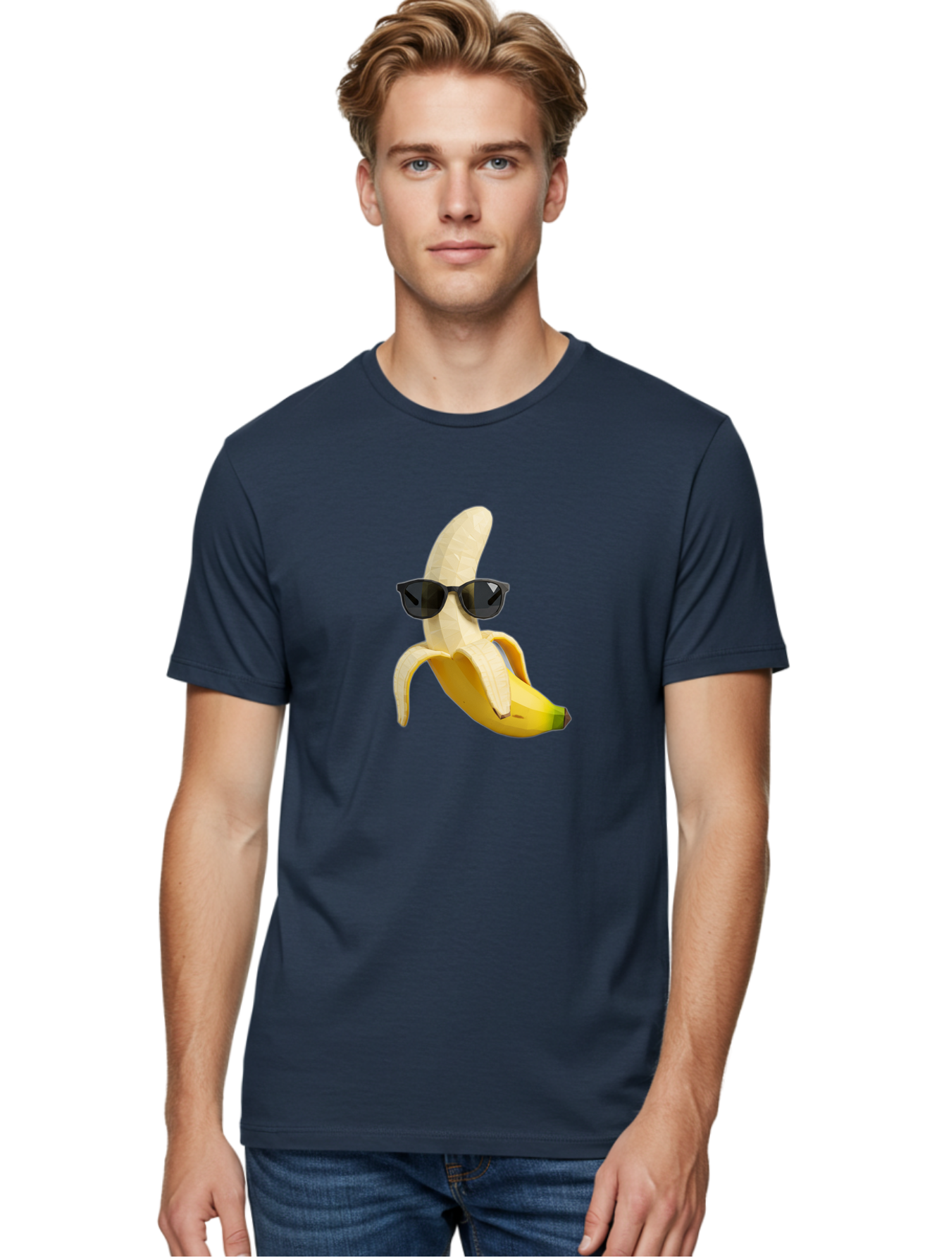 Banana-Man-Wearing-Sunglasses Men'S Graphic Tee, 100% Cotton, Comfortable Casual Summer Wear, Machine Washable, Vintage Camera, Old Camera, Antique Camera, Black Camera, Classic Photography, Photography Equipment, Nostalgic Device, Bak028 20