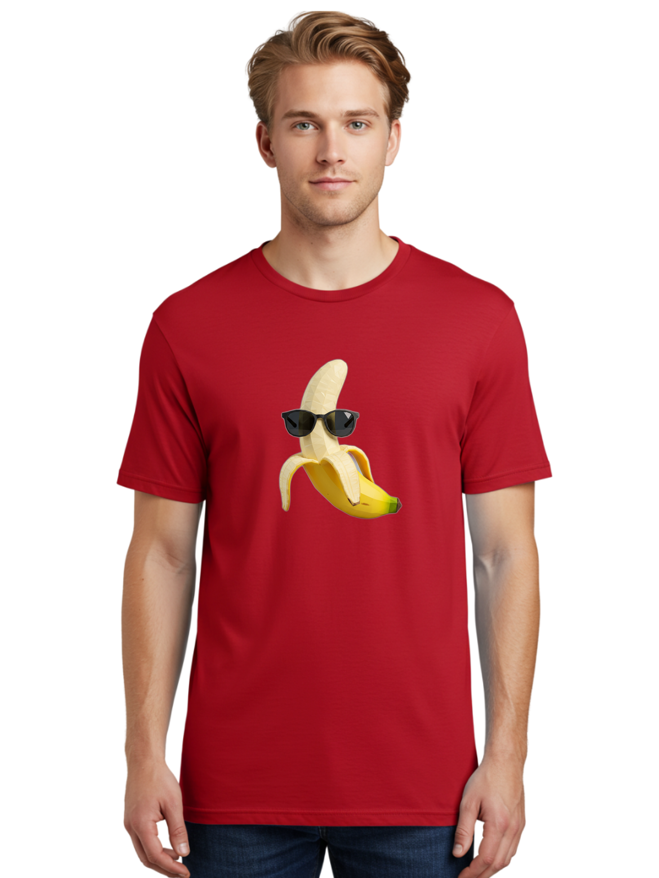 Banana-Man-Wearing-Sunglasses Men'S Graphic Tee, 100% Cotton, Comfortable Casual Summer Wear, Machine Washable, Vintage Camera, Old Camera, Antique Camera, Black Camera, Classic Photography, Photography Equipment, Nostalgic Device, Bak028 25