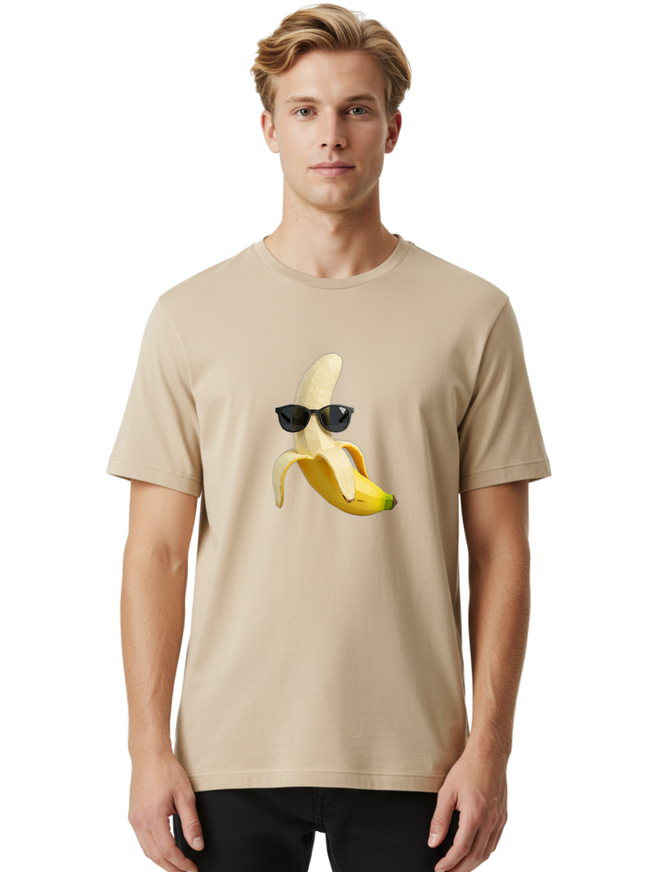 Banana-Man-Wearing-Sunglasses Men'S Graphic Tee, 100% Cotton, Comfortable Casual Summer Wear, Machine Washable, Vintage Camera, Old Camera, Antique Camera, Black Camera, Classic Photography, Photography Equipment, Nostalgic Device, Bak028 22
