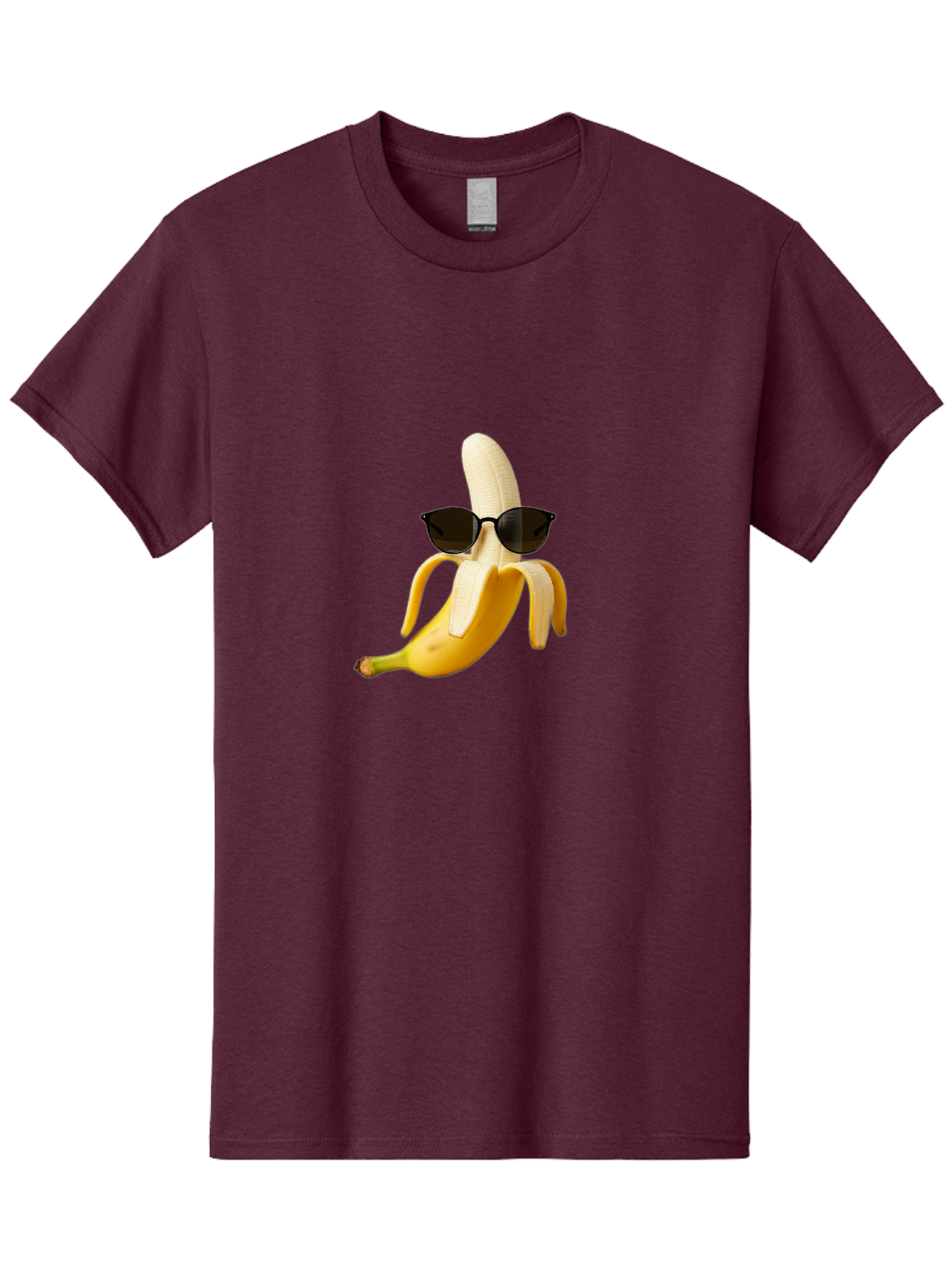 Banana-Sunglasses Men'S Graphic Tee, 100% Cotton, Comfortable Casual Summer Wear, Machine Washable, Vintage Camera, Old Camera, Antique Camera, Black Camera, Classic Photography, Photography Equipment, Nostalgic Device, Film Camera, Camera Art Bak029 1