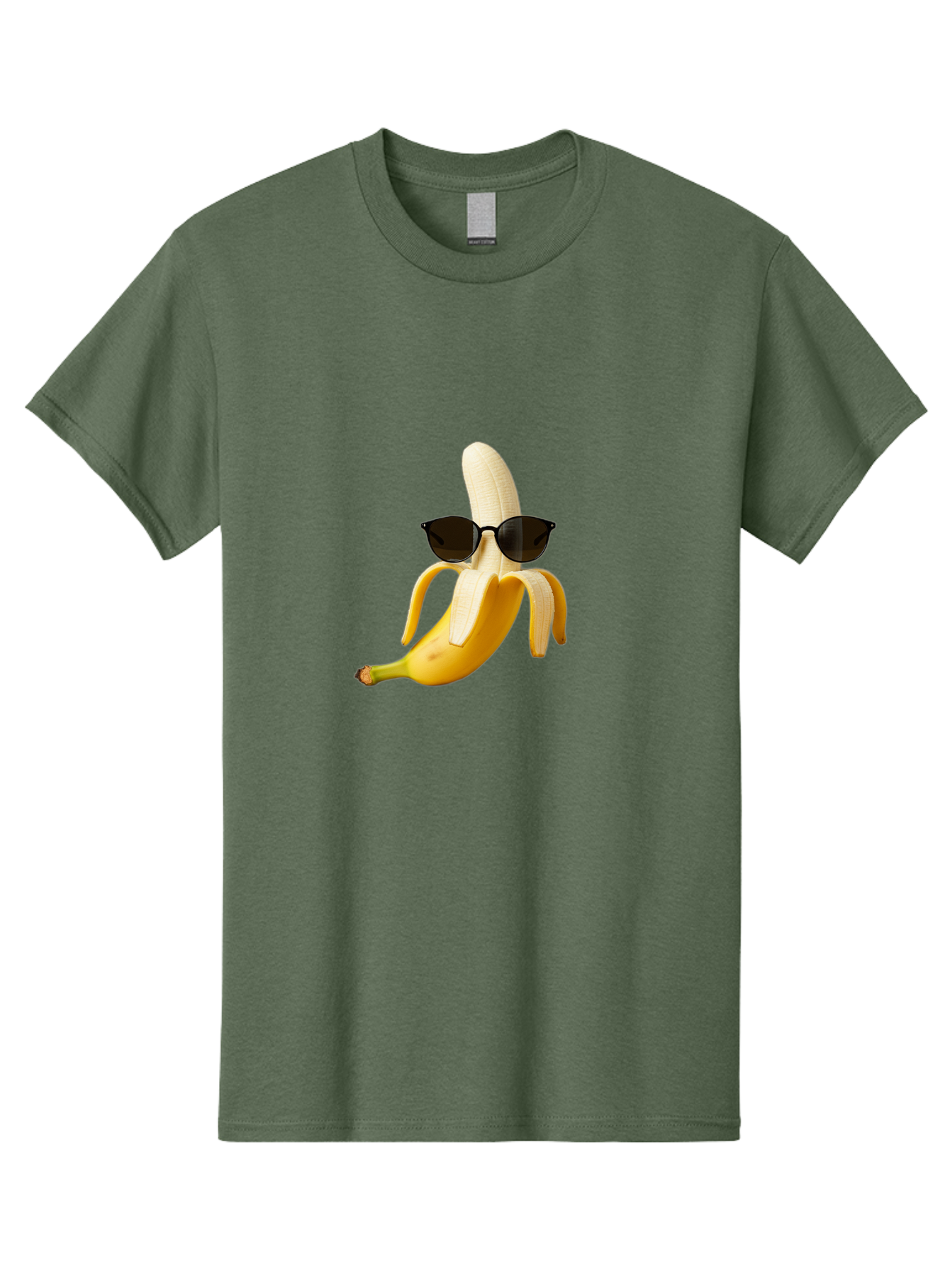 Banana-Sunglasses Men'S Graphic Tee, 100% Cotton, Comfortable Casual Summer Wear, Machine Washable, Vintage Camera, Old Camera, Antique Camera, Black Camera, Classic Photography, Photography Equipment, Nostalgic Device, Film Camera, Camera Art Bak029 3