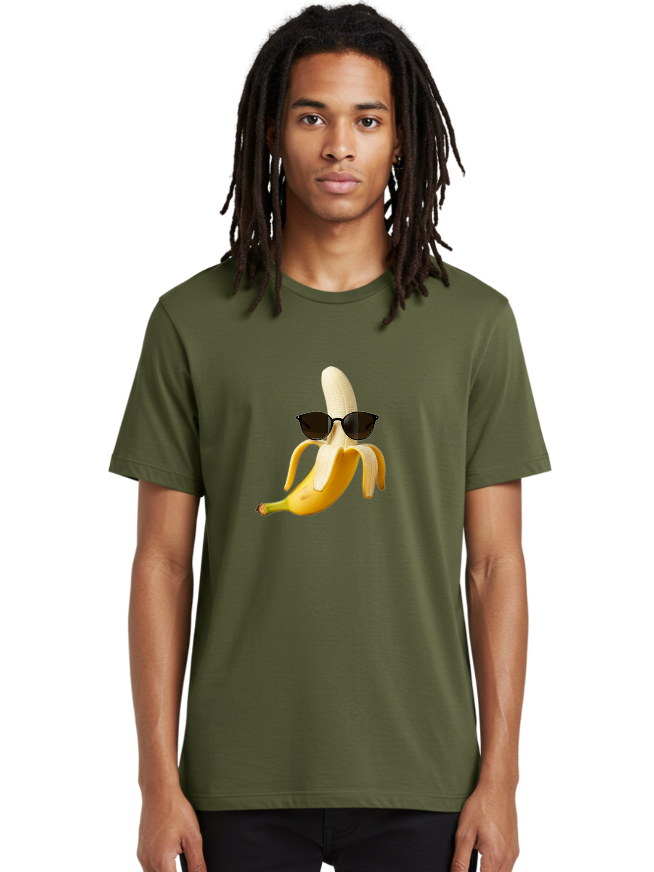 Banana-Sunglasses Men'S Graphic Tee, 100% Cotton, Comfortable Casual Summer Wear, Machine Washable, Vintage Camera, Old Camera, Antique Camera, Black Camera, Classic Photography, Photography Equipment, Nostalgic Device, Film Camera, Camera Art Bak029 18