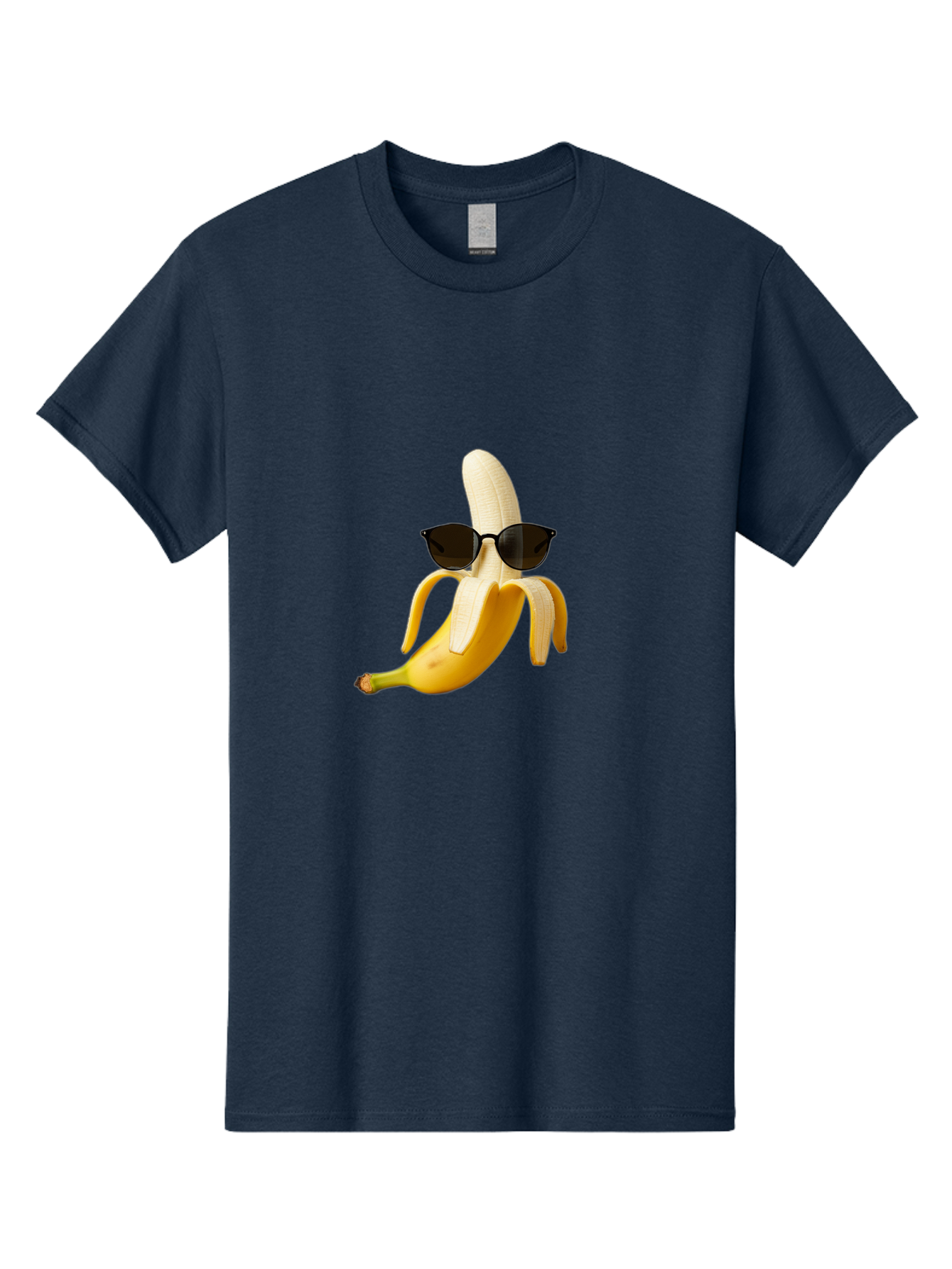 Banana-Sunglasses Men'S Graphic Tee, 100% Cotton, Comfortable Casual Summer Wear, Machine Washable, Vintage Camera, Old Camera, Antique Camera, Black Camera, Classic Photography, Photography Equipment, Nostalgic Device, Film Camera, Camera Art Bak029 5