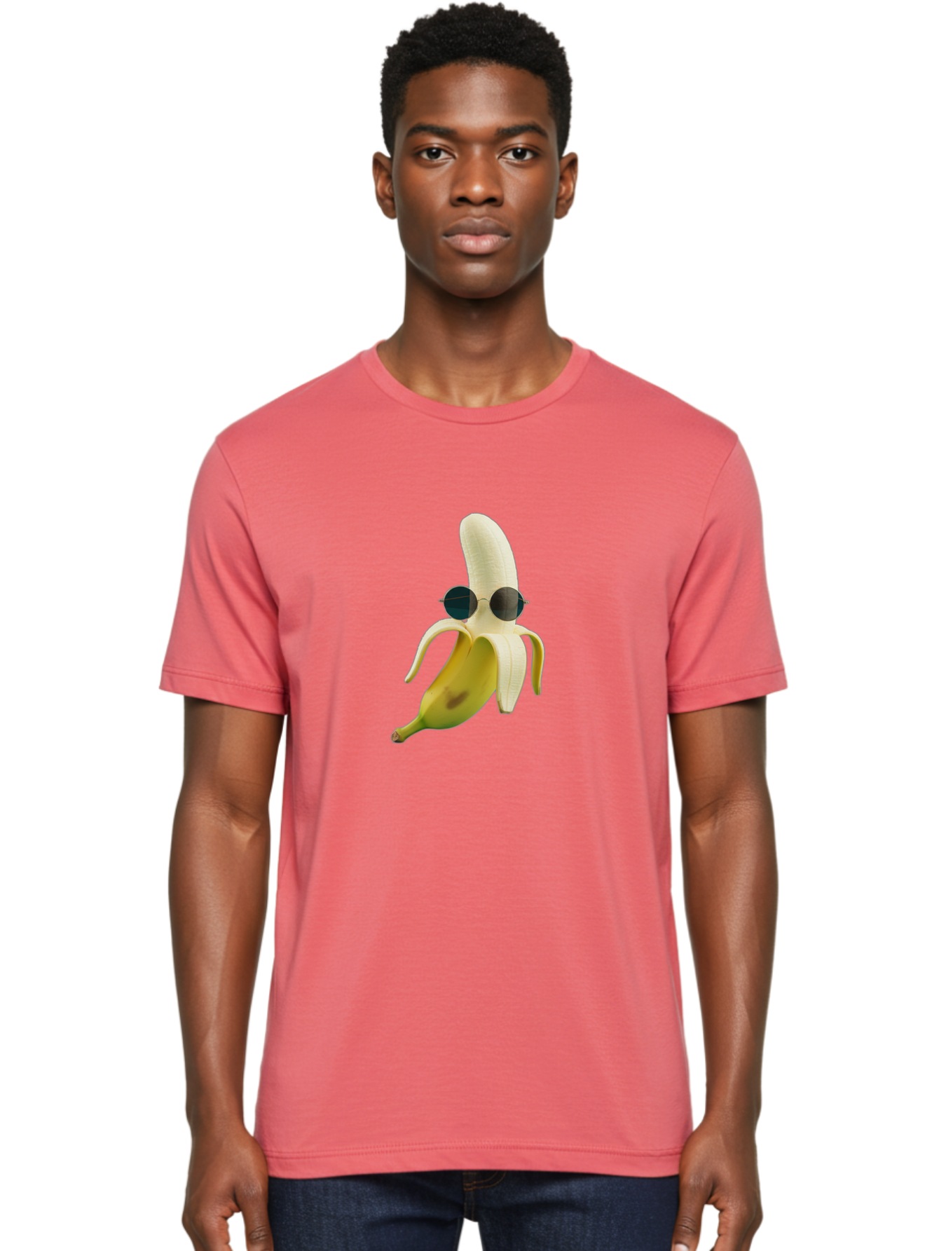 Banana-With-Sunglasses-1 Men'S Graphic Tee, 100% Cotton, Comfortable Casual Summer Wear, Machine Washable, Vintage Camera, Old Camera, Antique Camera, Black Camera, Classic Photography, Photography Equipment, Nostalgic Device, Film Camera, Bak031 22