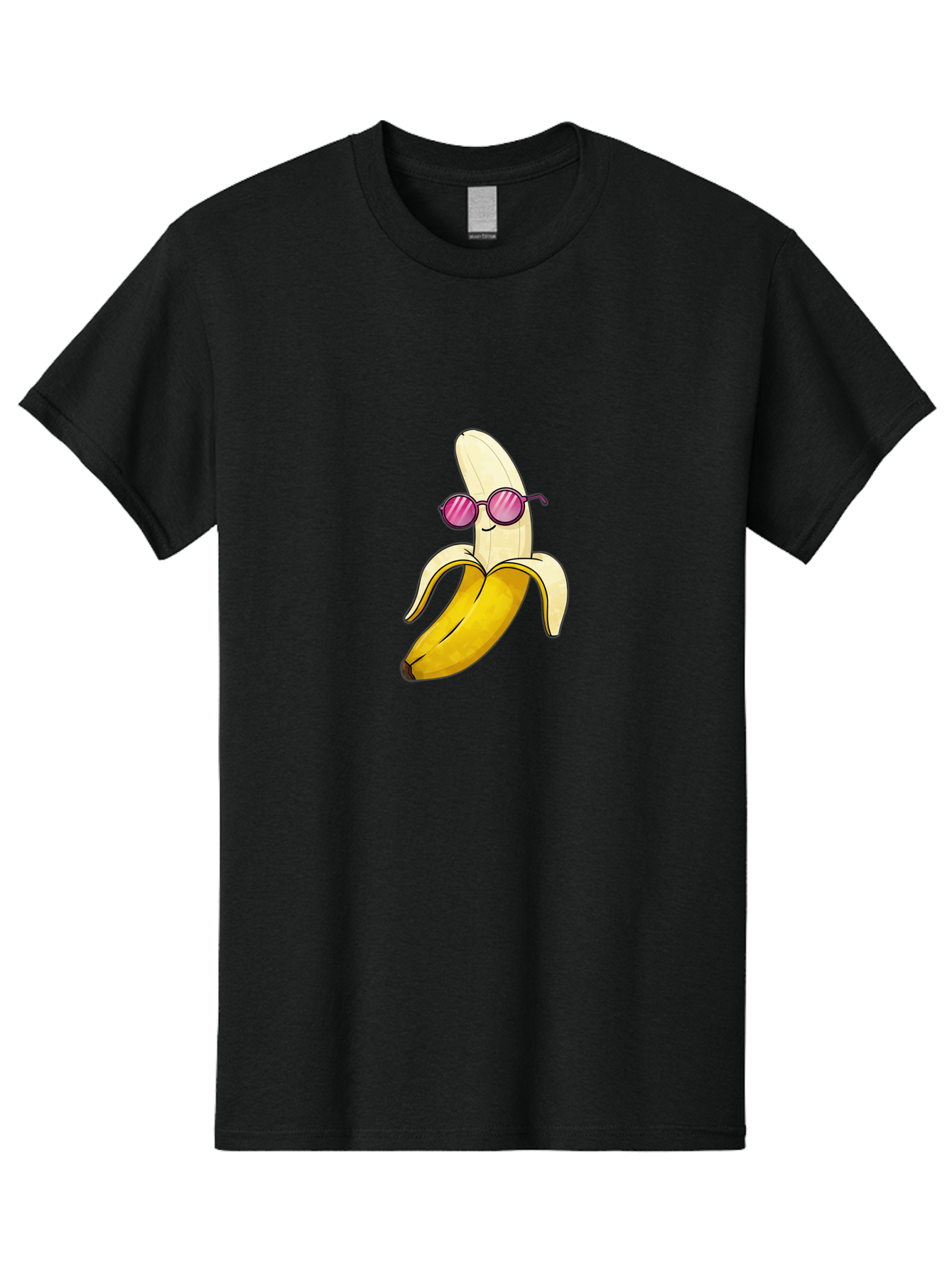 Banana-With-Sunglasses-2 Men'S Graphic Tee, 100% Cotton, Comfortable Casual Summer Wear, Machine Washable, Vintage Camera, Old Camera, Antique Camera, Black Camera, Classic Photography, Photography Equipment, Nostalgic Device, Film Camera, Bak032 7