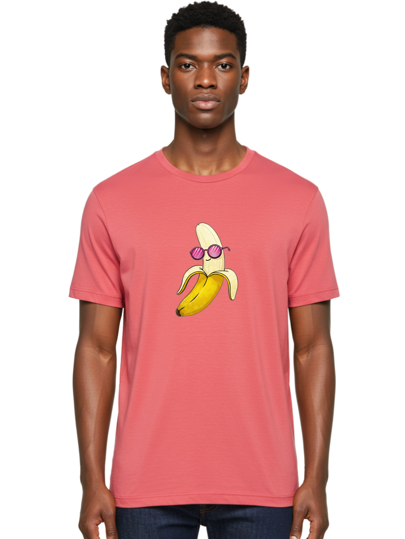 Banana-With-Sunglasses-2 Men'S Graphic Tee, 100% Cotton, Comfortable Casual Summer Wear, Machine Washable, Vintage Camera, Old Camera, Antique Camera, Black Camera, Classic Photography, Photography Equipment, Nostalgic Device, Film Camera, Bak032 21