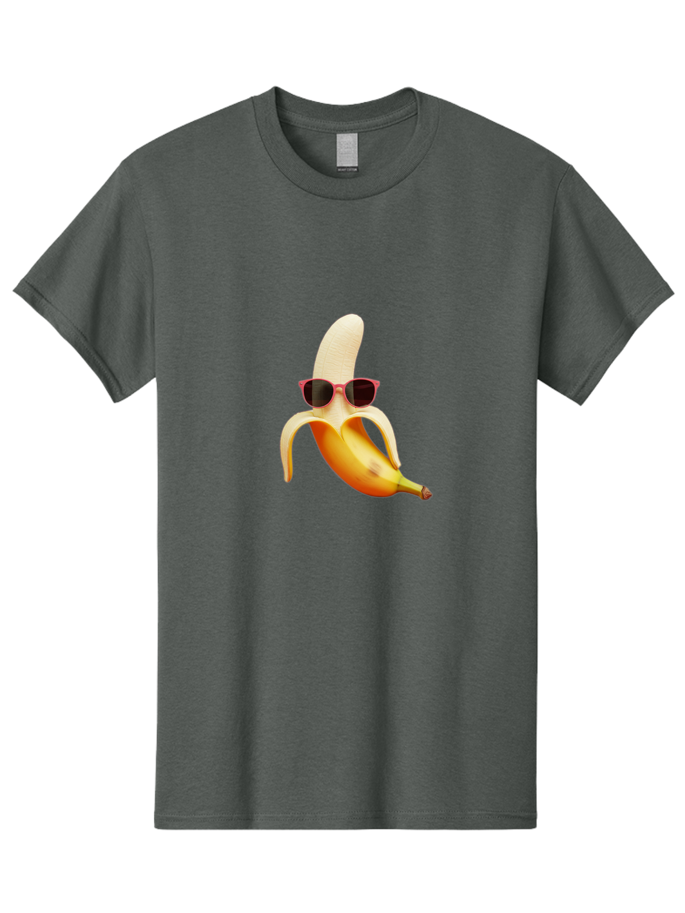 Banana-With-Sunglasses Men'S Graphic Tee, 100% Cotton, Comfortable Casual Summer Wear, Machine Washable, Vintage Camera, Old Camera, Antique Camera, Black Camera, Classic Photography, Photography Equipment, Nostalgic Device, Film Camera, Bak033 15