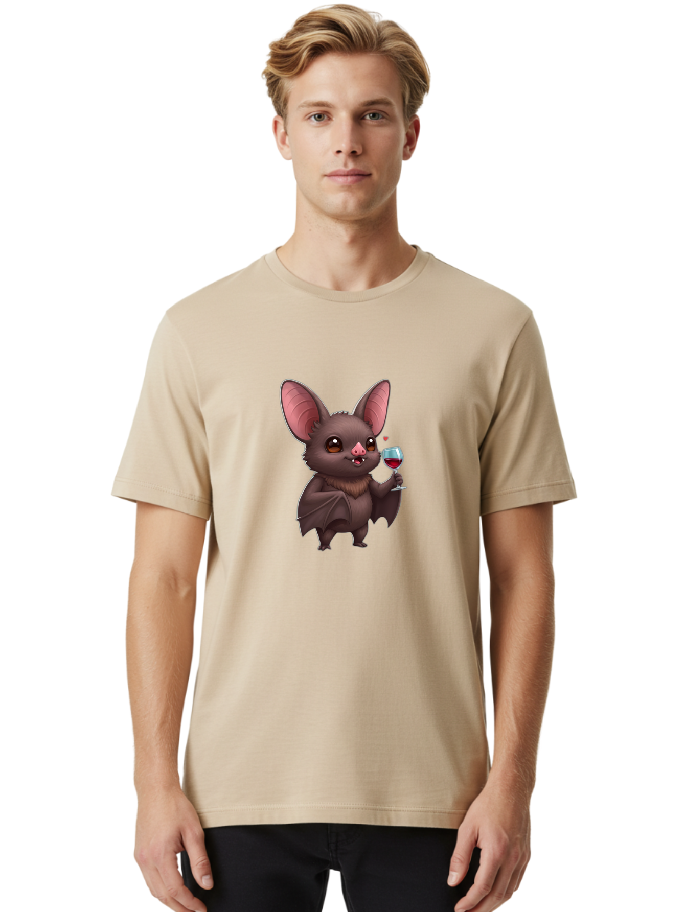 Bat-With-Wine-Glass Men'S Graphic Tee, 100% Cotton, Comfortable Casual Summer Wear, Machine Washable, Vintage Camera, Old Camera, Antique Camera, Black Camera, Classic Photography, Photography Equipment, Nostalgic Device, Film Camera, Bak035 30