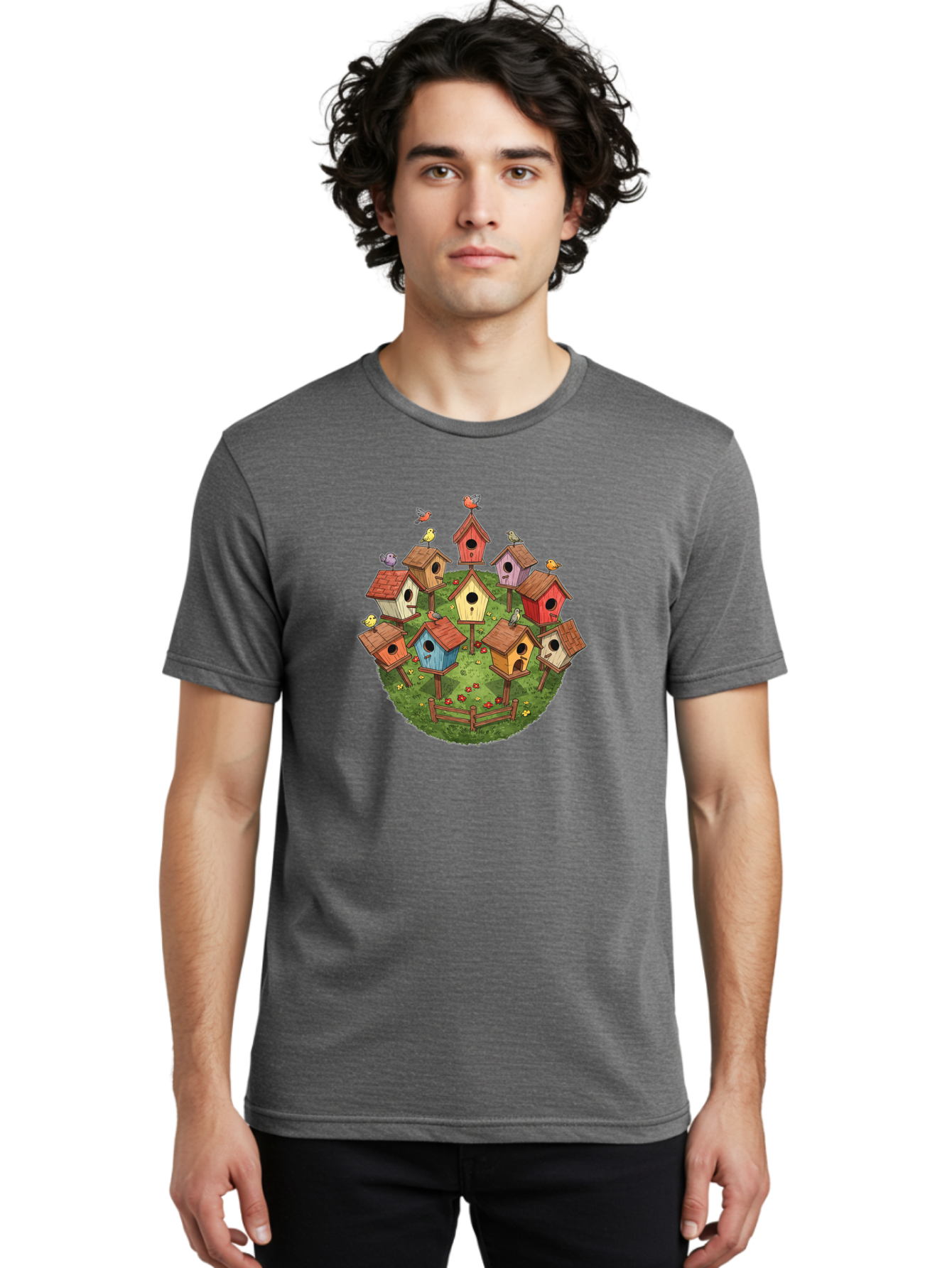Birdhouses-1 Men'S Graphic Tee, 100% Cotton, Comfortable Casual Summer Wear, Machine Washable, Vintage Camera, Old Camera, Antique Camera, Black Camera, Classic Photography, Photography Equipment, Nostalgic Device, Film Camera, Camera Art Bak053 26