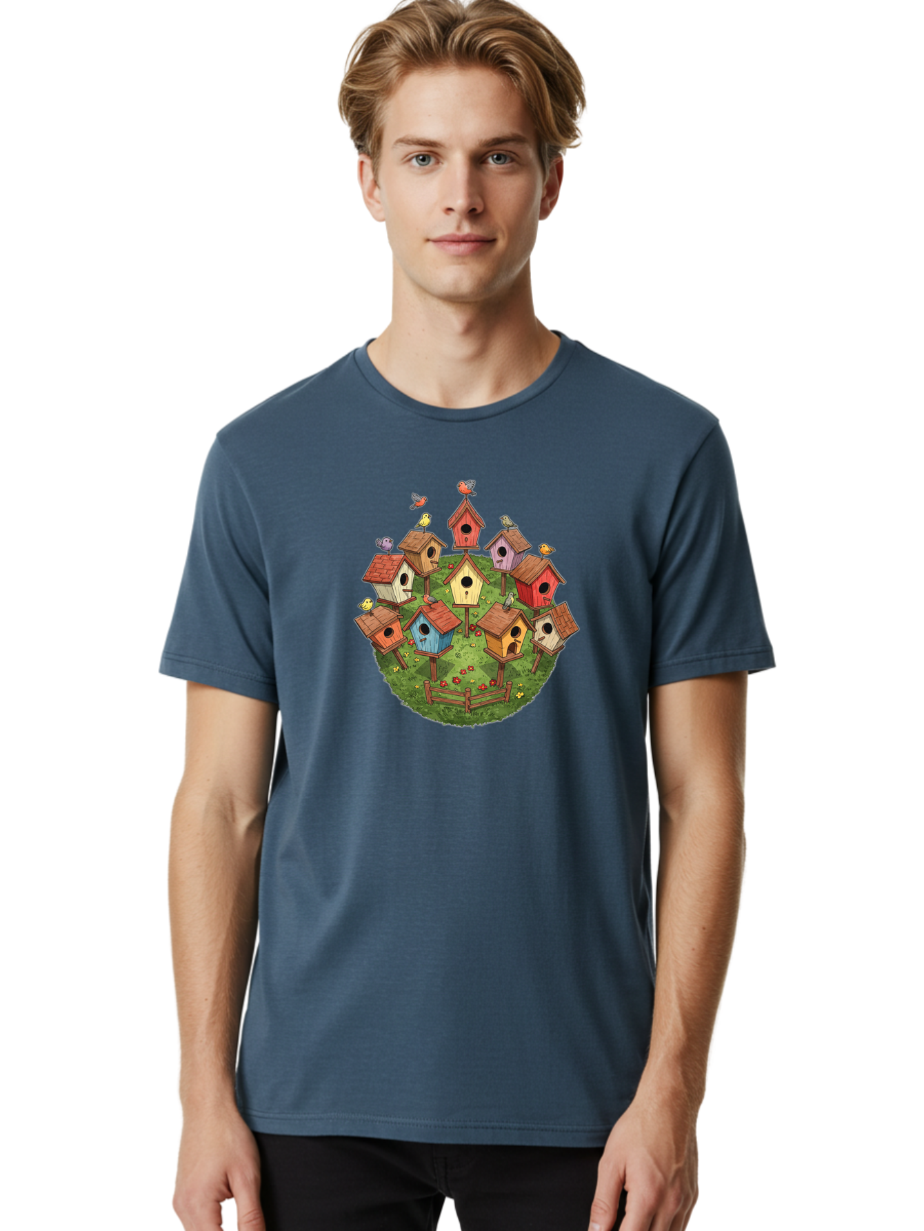 Birdhouses-1 Men'S Graphic Tee, 100% Cotton, Comfortable Casual Summer Wear, Machine Washable, Vintage Camera, Old Camera, Antique Camera, Black Camera, Classic Photography, Photography Equipment, Nostalgic Device, Film Camera, Camera Art Bak053 23