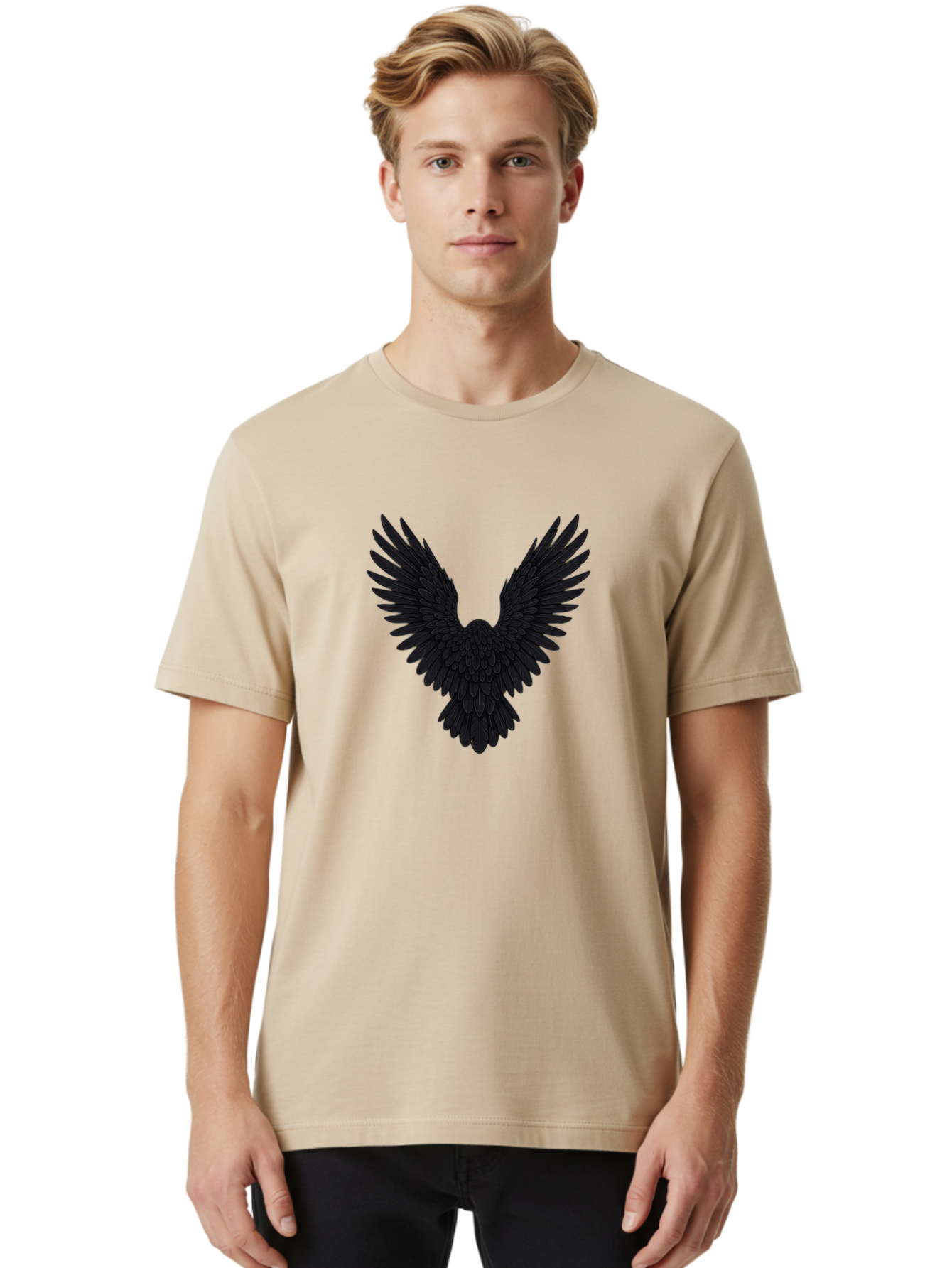 Black-Bird-Silhouette Men'S Graphic Tee, 100% Cotton, Comfortable Casual Summer Wear, Machine Washable, Vintage Camera, Old Camera, Antique Camera, Black Camera, Classic Photography, Photography Equipment, Nostalgic Device, Film Camera, Bak057 18