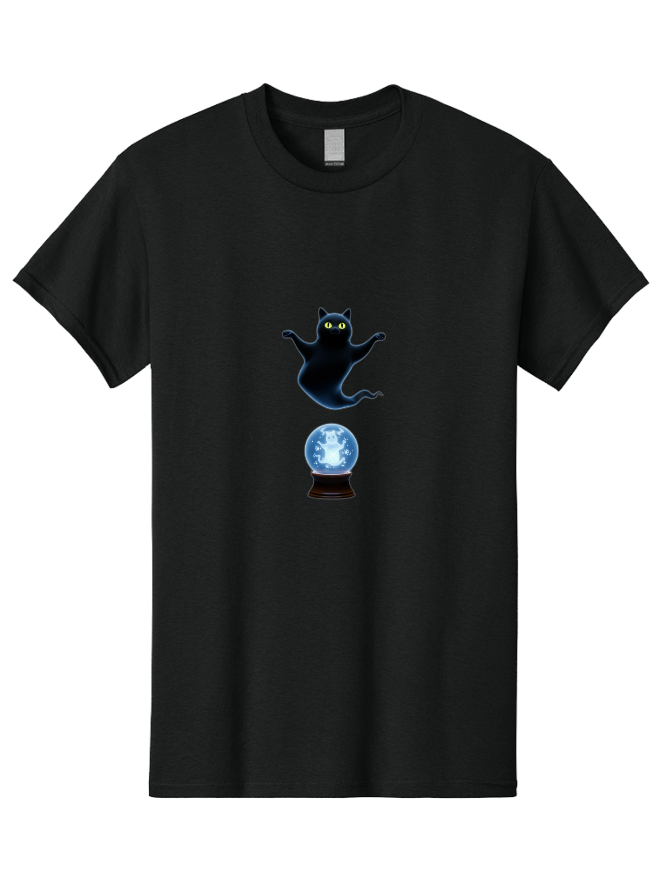 Black-Cat-And-Crystal-Ball Men'S Graphic Tee, 100% Cotton, Comfortable Casual Summer Wear, Machine Washable, Vintage Camera, Old Camera, Antique Camera, Black Camera, Classic Photography, Photography Equipment, Nostalgic Device, Film Camera, Bak061 9