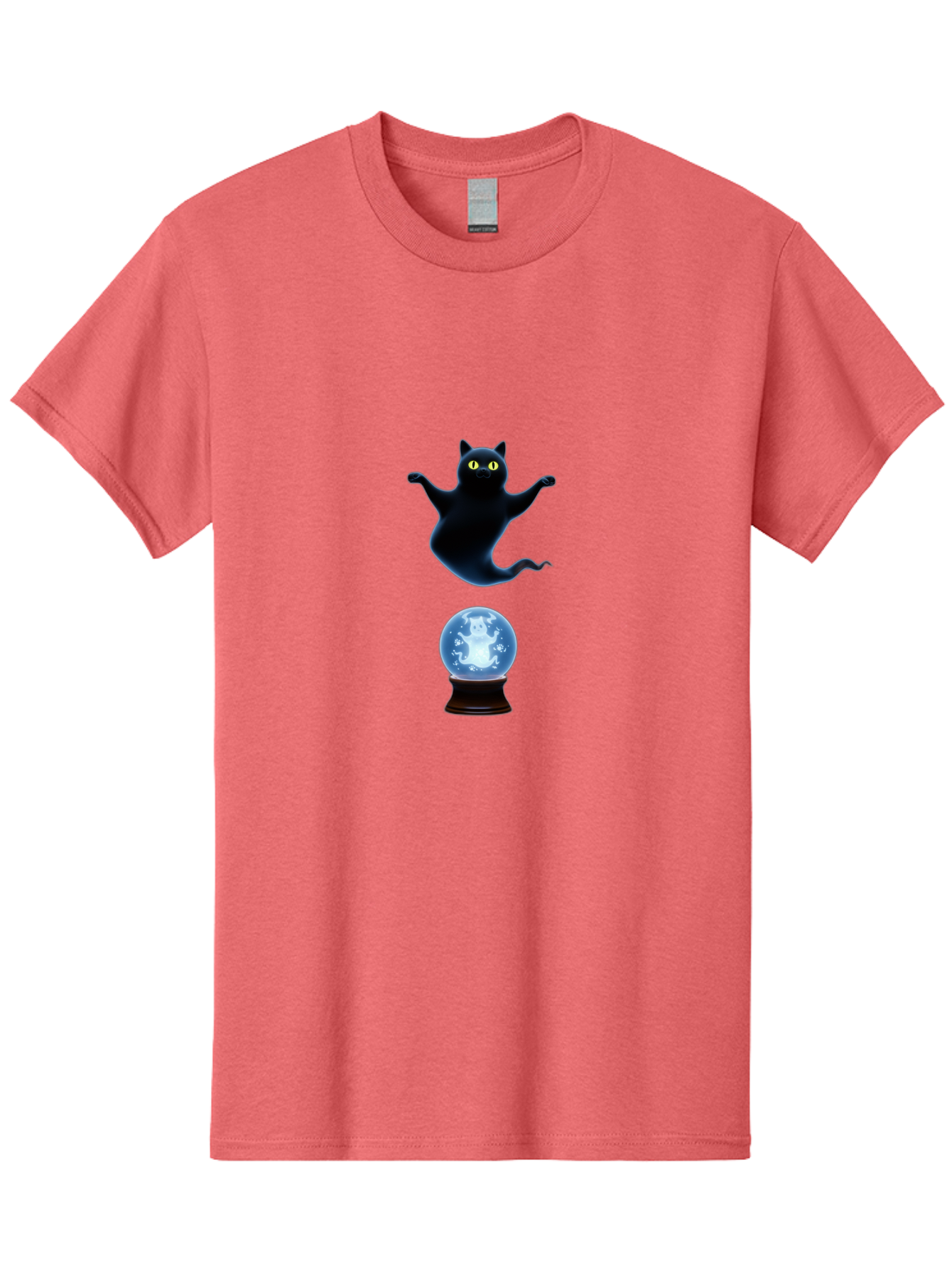 Black-Cat-And-Crystal-Ball Men'S Graphic Tee, 100% Cotton, Comfortable Casual Summer Wear, Machine Washable, Vintage Camera, Old Camera, Antique Camera, Black Camera, Classic Photography, Photography Equipment, Nostalgic Device, Film Camera, Bak061 10