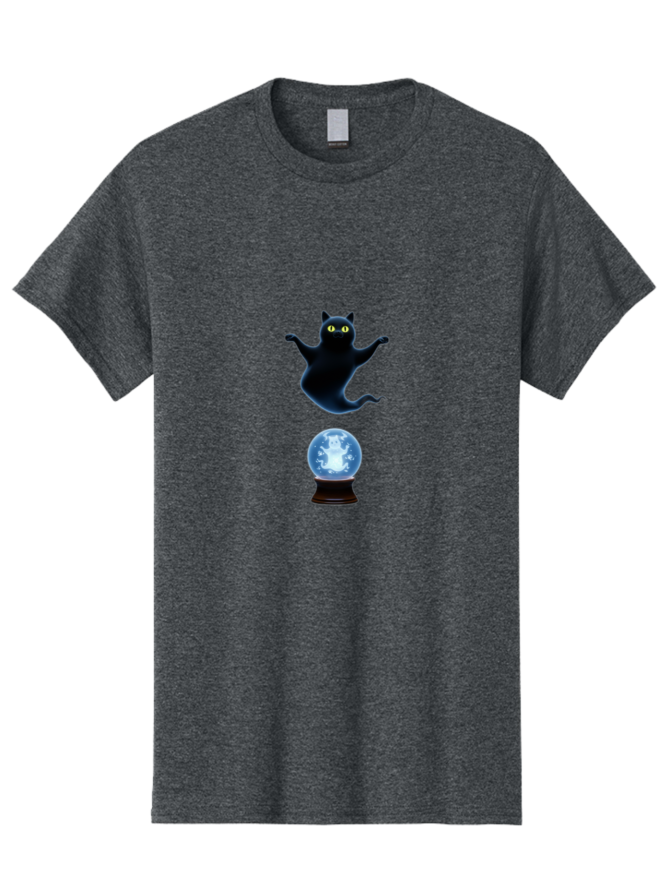 Black-Cat-And-Crystal-Ball Men'S Graphic Tee, 100% Cotton, Comfortable Casual Summer Wear, Machine Washable, Vintage Camera, Old Camera, Antique Camera, Black Camera, Classic Photography, Photography Equipment, Nostalgic Device, Film Camera, Bak061 8