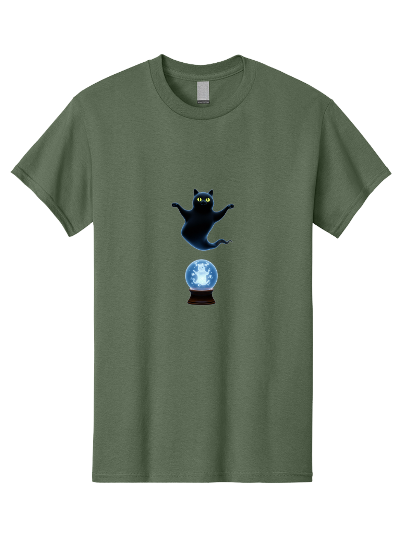 Black-Cat-And-Crystal-Ball Men'S Graphic Tee, 100% Cotton, Comfortable Casual Summer Wear, Machine Washable, Vintage Camera, Old Camera, Antique Camera, Black Camera, Classic Photography, Photography Equipment, Nostalgic Device, Film Camera, Bak061 14