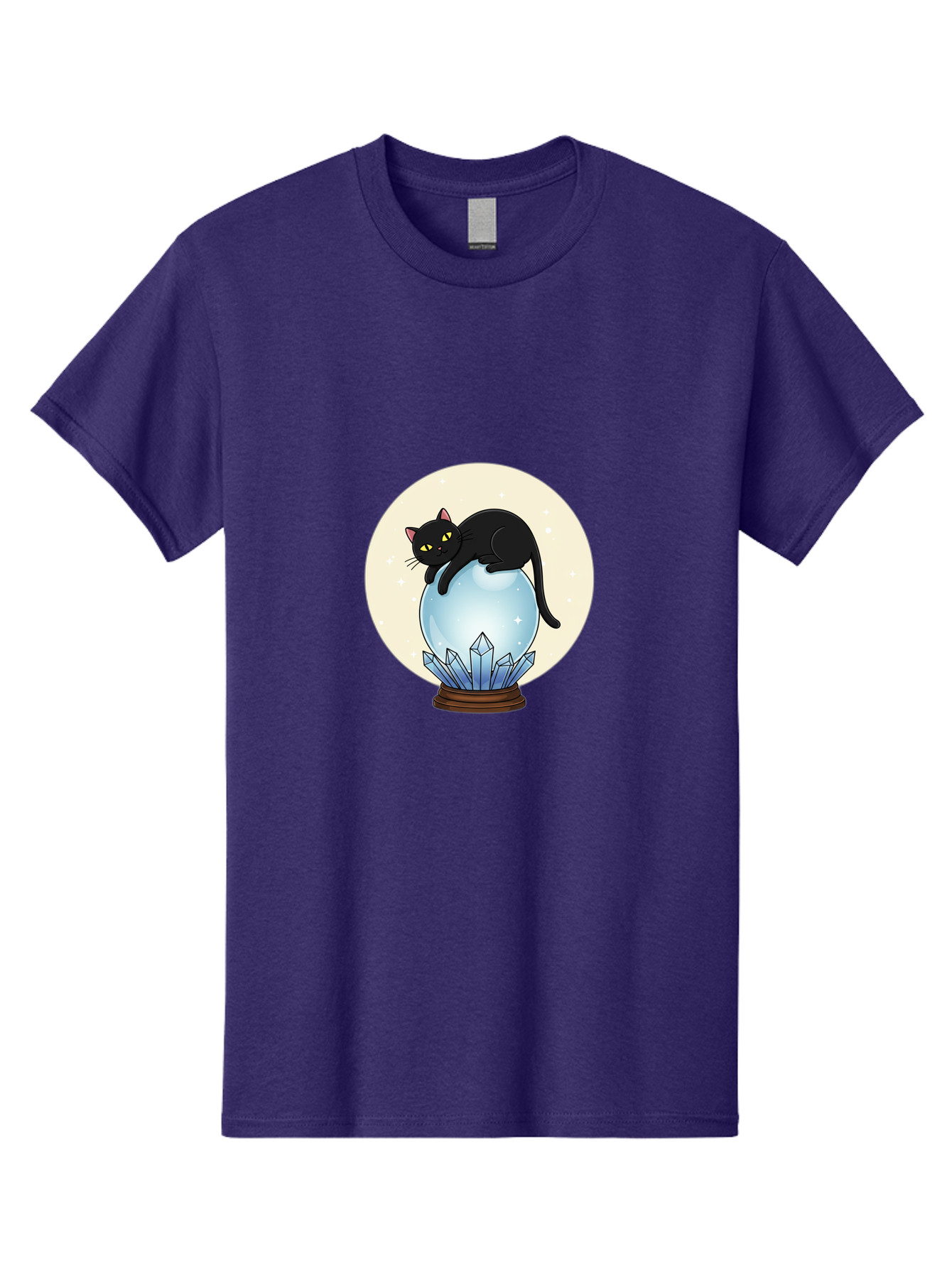 Black-Cat-Crystal-Ball Men'S Graphic Tee, 100% Cotton, Comfortable Casual Summer Wear, Machine Washable, Vintage Camera, Old Camera, Antique Camera, Black Camera, Classic Photography, Photography Equipment, Nostalgic Device, Film Camera, Bak062 14
