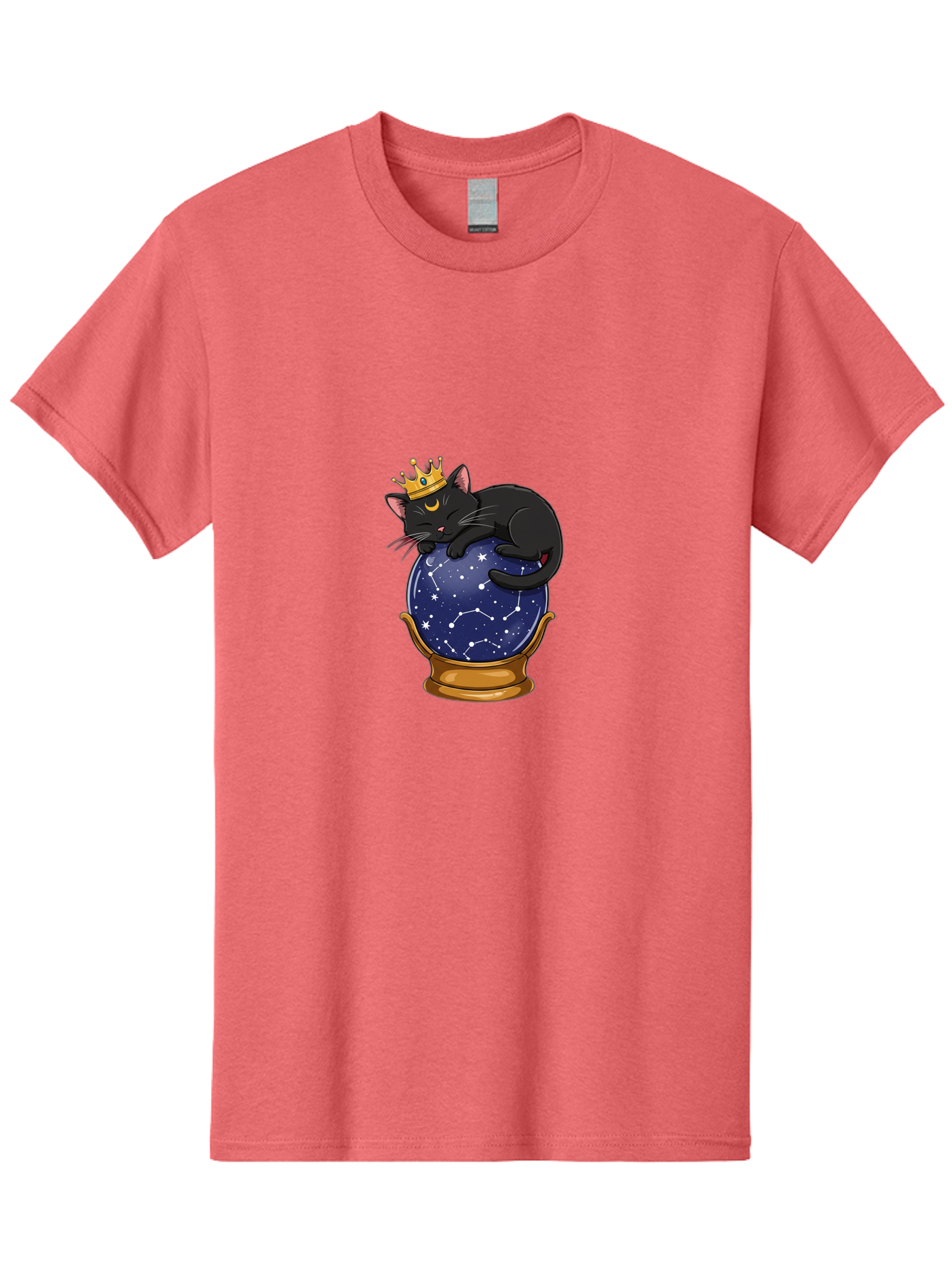 Black-Cat-On-Crystal-Ball-1 Men'S Graphic Tee, 100% Cotton, Comfortable Casual Summer Wear, Machine Washable, Vintage Camera, Old Camera, Antique Camera, Black Camera, Classic Photography, Photography Equipment, Nostalgic Device, Film Camera, Bak063 8