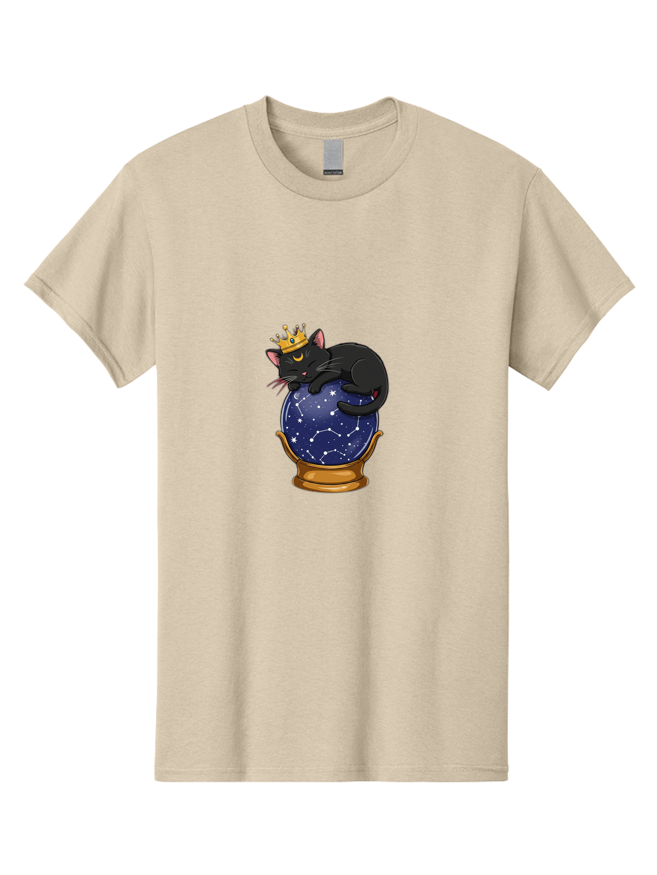 Black-Cat-On-Crystal-Ball-1 Men'S Graphic Tee, 100% Cotton, Comfortable Casual Summer Wear, Machine Washable, Vintage Camera, Old Camera, Antique Camera, Black Camera, Classic Photography, Photography Equipment, Nostalgic Device, Film Camera, Bak063 12