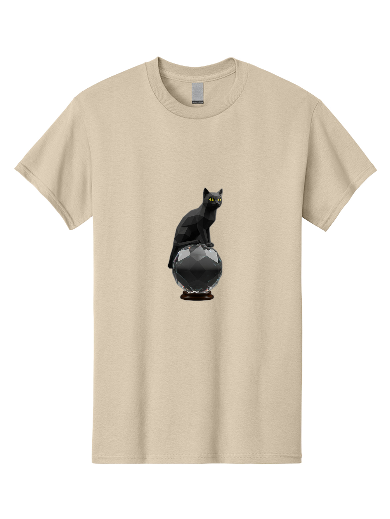 Black-Cat-On-Crystal-Ball Men'S Graphic Tee, 100% Cotton, Comfortable Casual Summer Wear, Machine Washable, Vintage Camera, Old Camera, Antique Camera, Black Camera, Classic Photography, Photography Equipment, Nostalgic Device, Film Camera, Bak065 1