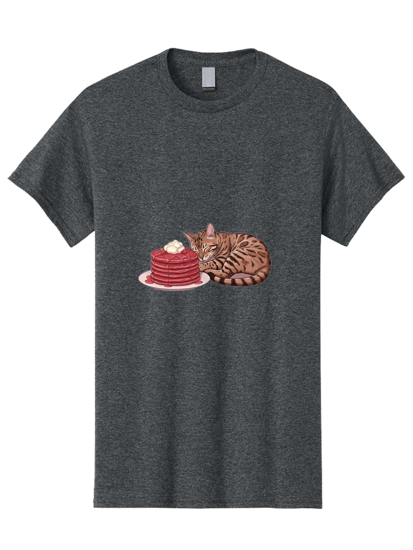 Cat-And-Pancakes-1 Men'S Graphic Tee, 100% Cotton, Comfortable Casual Summer Wear, Machine Washable, Vintage Camera, Old Camera, Antique Camera, Black Camera, Classic Photography, Photography Equipment, Nostalgic Device, Film Camera, Bak184 7