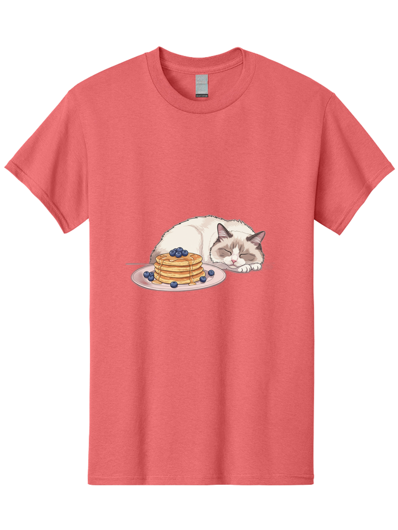Cat-And-Pancakes-2 Men'S Graphic Tee, 100% Cotton, Comfortable Casual Summer Wear, Machine Washable, Vintage Camera, Old Camera, Antique Camera, Black Camera, Classic Photography, Photography Equipment, Nostalgic Device, Film Camera, Bak185 8