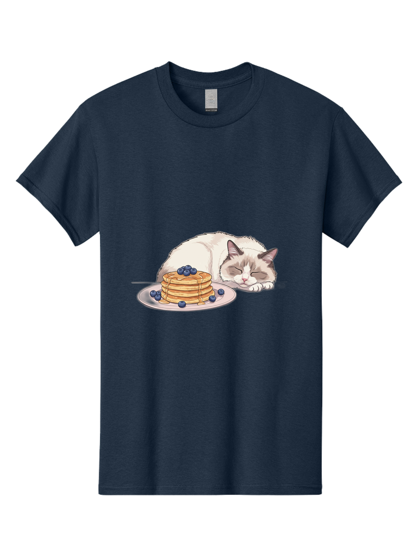 Cat-And-Pancakes-2 Men'S Graphic Tee, 100% Cotton, Comfortable Casual Summer Wear, Machine Washable, Vintage Camera, Old Camera, Antique Camera, Black Camera, Classic Photography, Photography Equipment, Nostalgic Device, Film Camera, Bak185 6