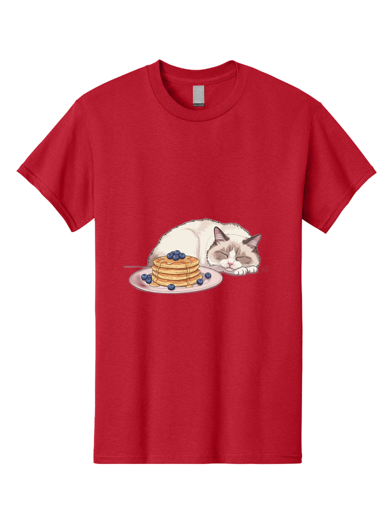 Cat-And-Pancakes-2 Men'S Graphic Tee, 100% Cotton, Comfortable Casual Summer Wear, Machine Washable, Vintage Camera, Old Camera, Antique Camera, Black Camera, Classic Photography, Photography Equipment, Nostalgic Device, Film Camera, Bak185 9