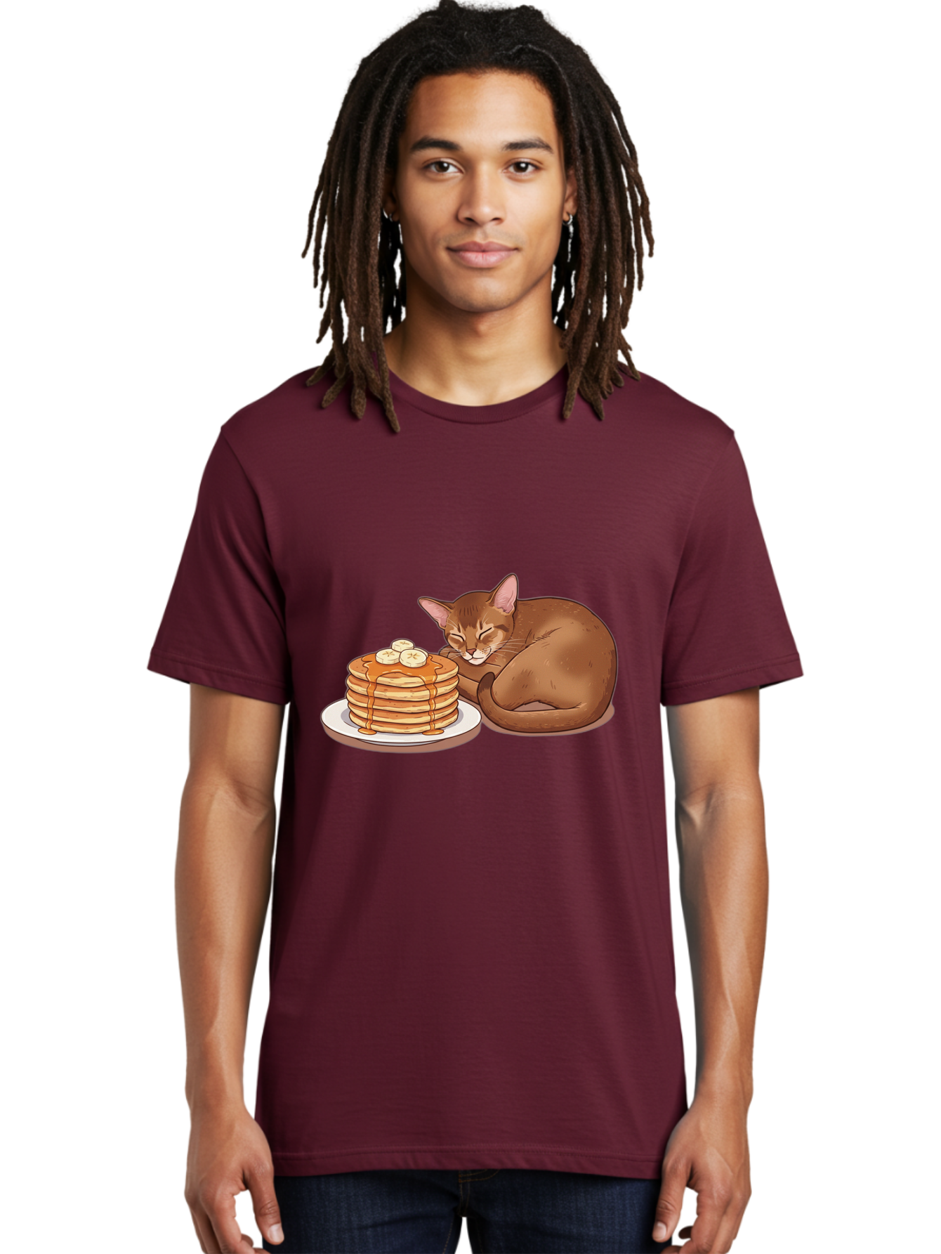 Cat-And-Pancakes-3 Men'S Graphic Tee, 100% Cotton, Comfortable Casual Summer Wear, Machine Washable, Vintage Camera, Old Camera, Antique Camera, Black Camera, Classic Photography, Photography Equipment, Nostalgic Device, Film Camera, Bak186 28