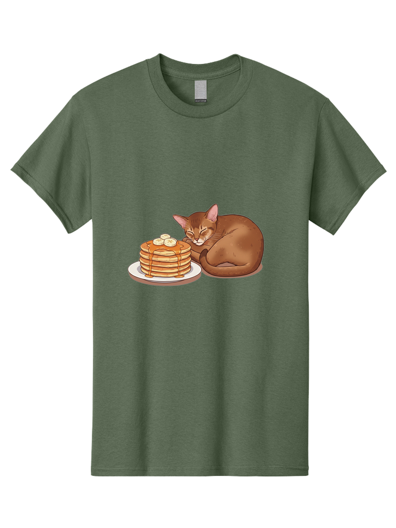 Cat-And-Pancakes-3 Men'S Graphic Tee, 100% Cotton, Comfortable Casual Summer Wear, Machine Washable, Vintage Camera, Old Camera, Antique Camera, Black Camera, Classic Photography, Photography Equipment, Nostalgic Device, Film Camera, Bak186 4