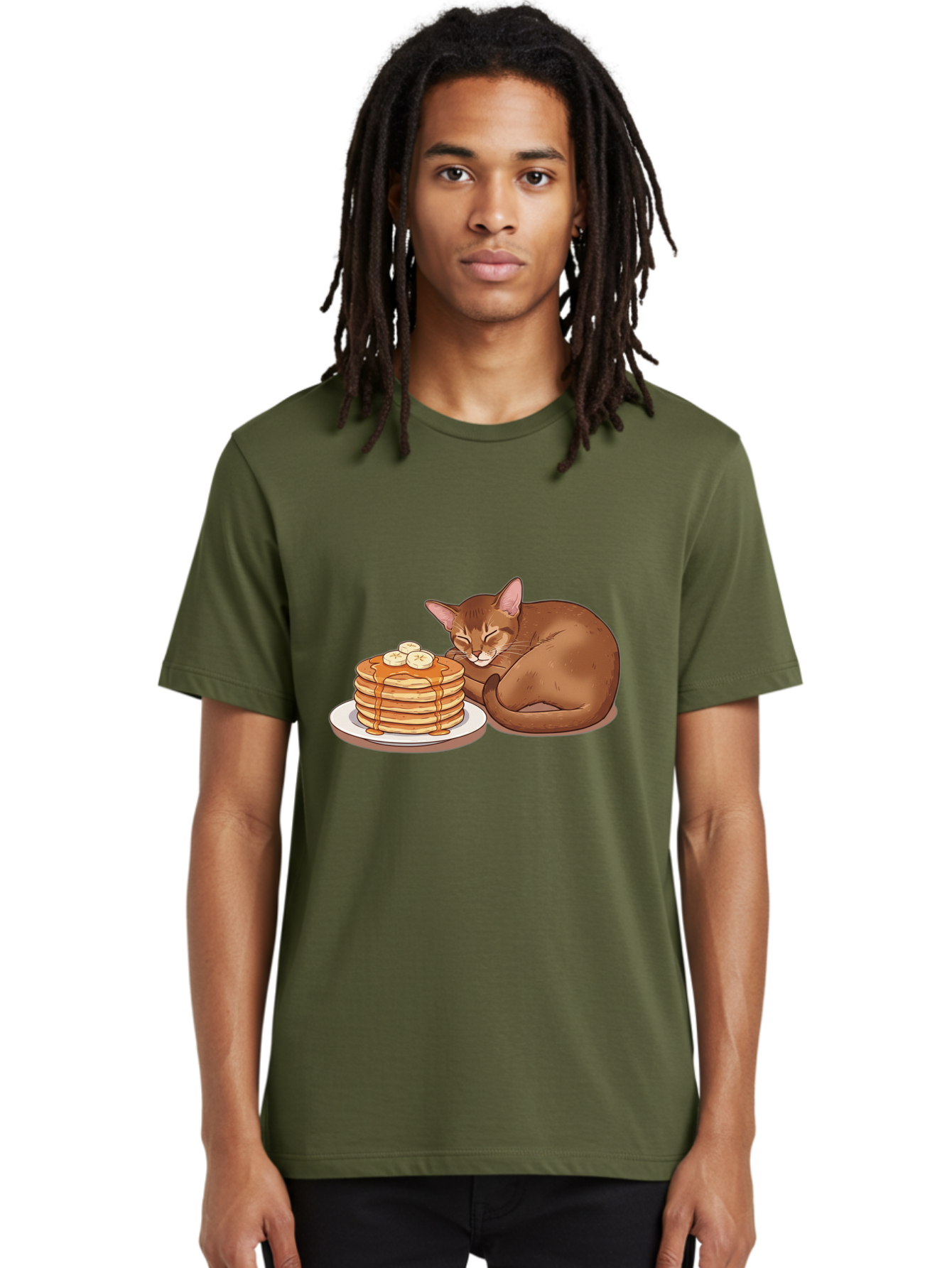 Cat-And-Pancakes-3 Men'S Graphic Tee, 100% Cotton, Comfortable Casual Summer Wear, Machine Washable, Vintage Camera, Old Camera, Antique Camera, Black Camera, Classic Photography, Photography Equipment, Nostalgic Device, Film Camera, Bak186 19