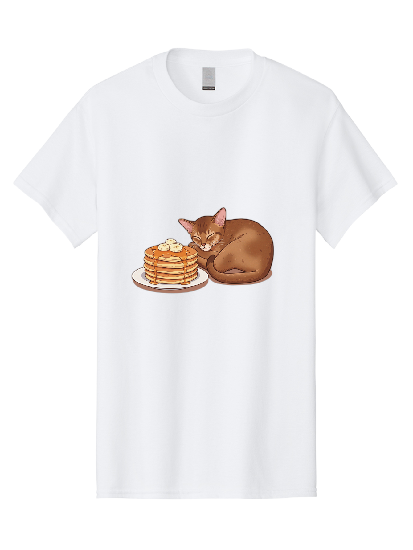 Cat-And-Pancakes-3 Men'S Graphic Tee, 100% Cotton, Comfortable Casual Summer Wear, Machine Washable, Vintage Camera, Old Camera, Antique Camera, Black Camera, Classic Photography, Photography Equipment, Nostalgic Device, Film Camera, Bak186 9