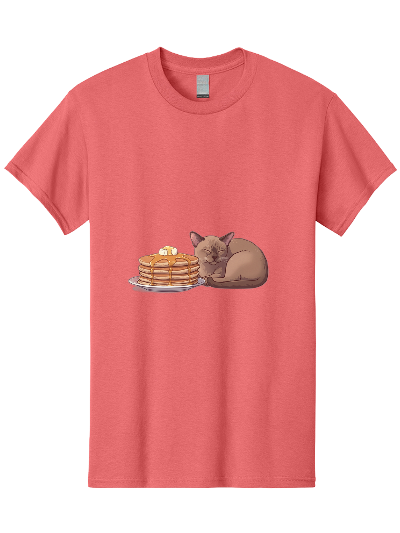 Cat-And-Pancakes-4 Men'S Graphic Tee, 100% Cotton, Comfortable Casual Summer Wear, Machine Washable, Vintage Camera, Old Camera, Antique Camera, Black Camera, Classic Photography, Photography Equipment, Nostalgic Device, Film Camera, Bak187 4