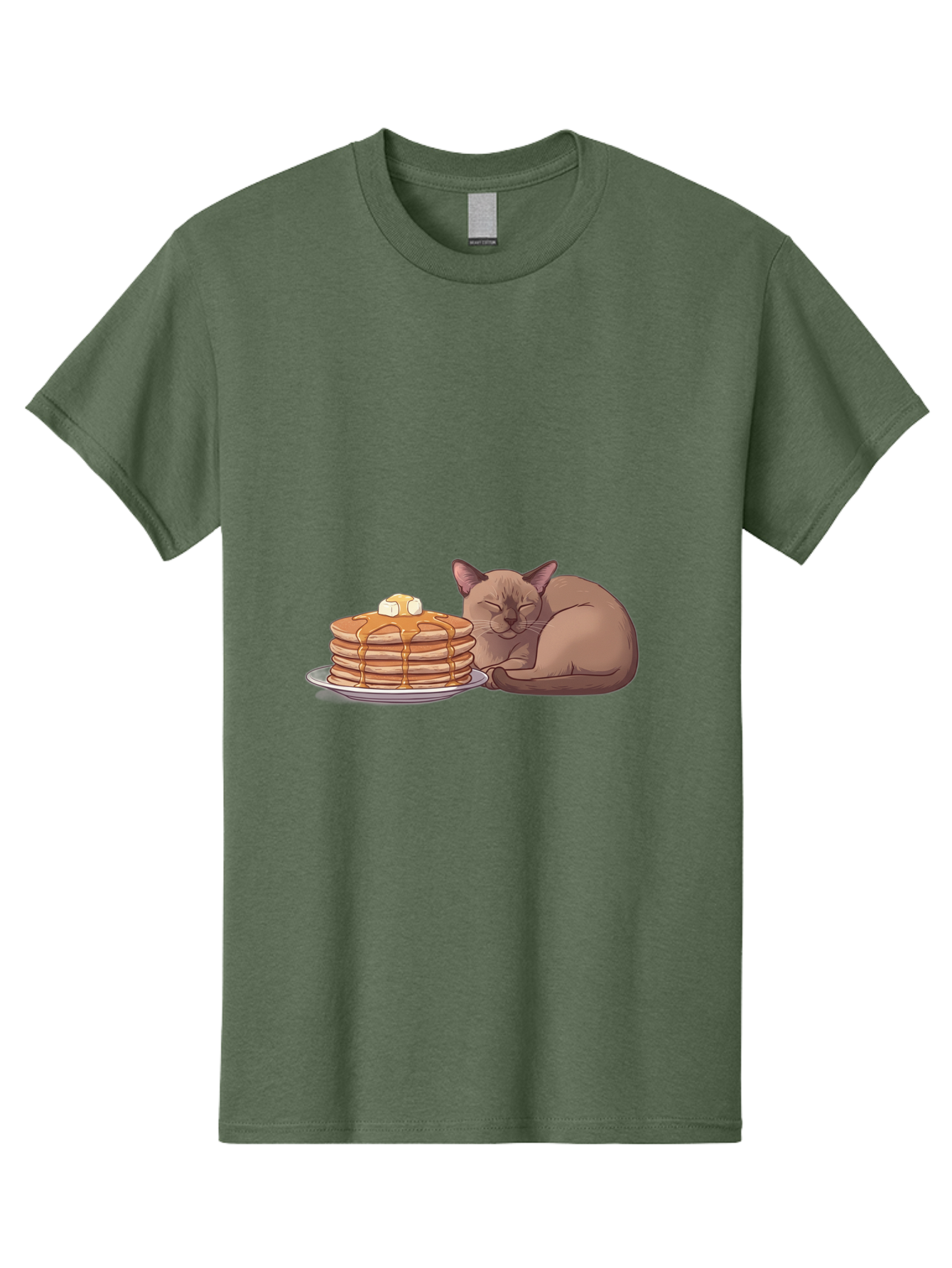 Cat-And-Pancakes-4 Men'S Graphic Tee, 100% Cotton, Comfortable Casual Summer Wear, Machine Washable, Vintage Camera, Old Camera, Antique Camera, Black Camera, Classic Photography, Photography Equipment, Nostalgic Device, Film Camera, Bak187 8