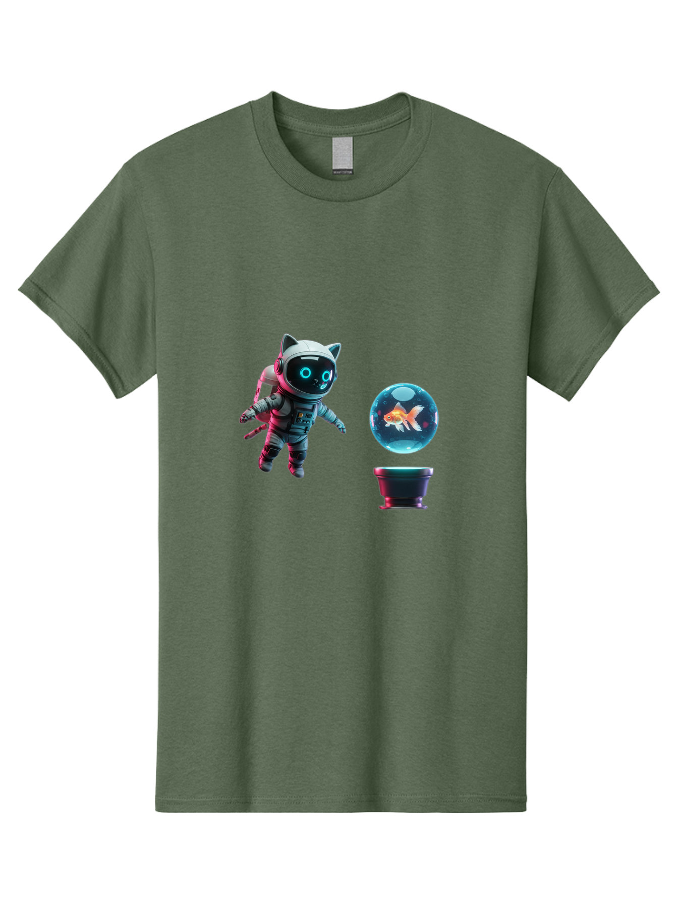 Cat-Astronaut-1 Men'S Graphic Tee, 100% Cotton, Comfortable Casual Summer Wear, Machine Washable, Vintage Camera, Old Camera, Antique Camera, Black Camera, Classic Photography, Photography Equipment, Nostalgic Device, Film Camera, Camera Art Bak189 9