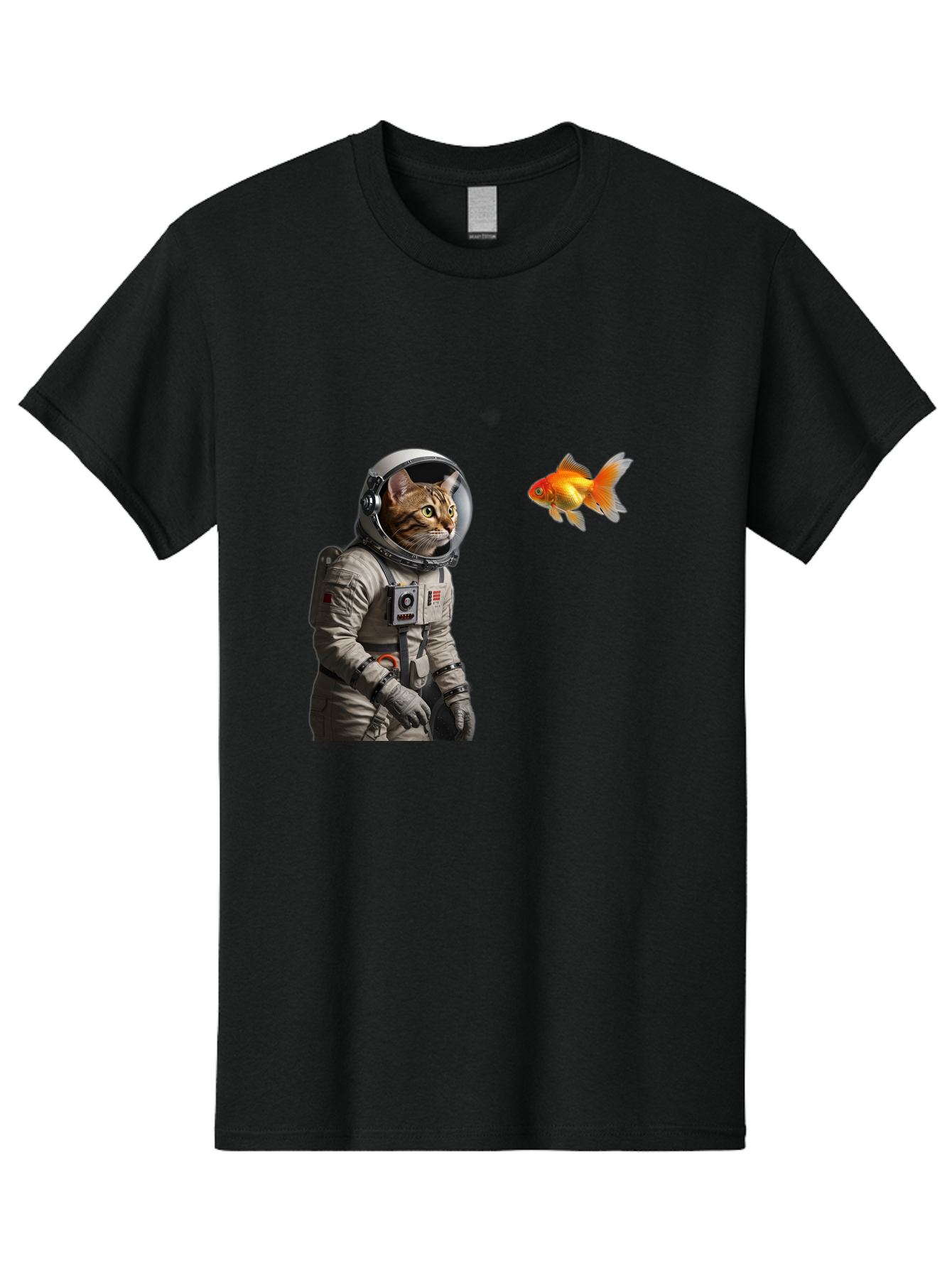 Cat-Astronaut-2 Men'S Graphic Tee, 100% Cotton, Comfortable Casual Summer Wear, Machine Washable, Vintage Camera, Old Camera, Antique Camera, Black Camera, Classic Photography, Photography Equipment, Nostalgic Device, Film Camera, Camera Art Bak190 7