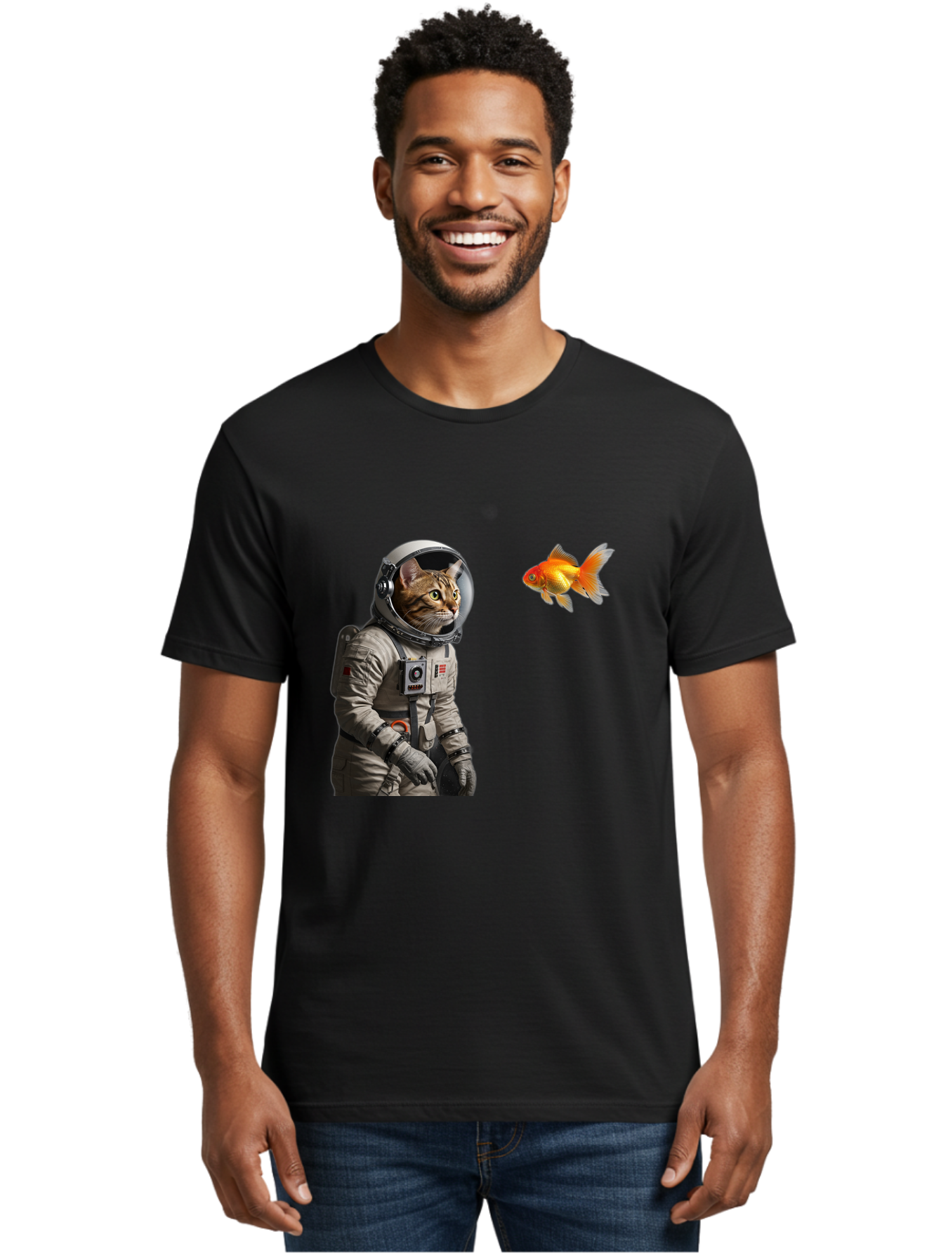 Cat-Astronaut-2 Men'S Graphic Tee, 100% Cotton, Comfortable Casual Summer Wear, Machine Washable, Vintage Camera, Old Camera, Antique Camera, Black Camera, Classic Photography, Photography Equipment, Nostalgic Device, Film Camera, Camera Art Bak190 22