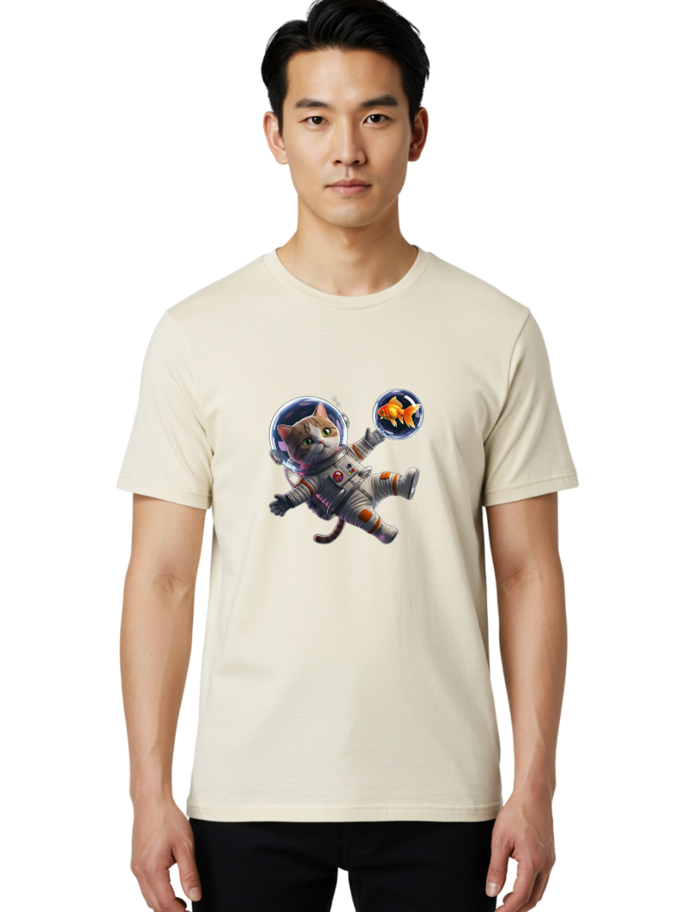 Cat-Astronaut Men'S Graphic Tee, 100% Cotton, Comfortable Casual Summer Wear, Machine Washable, Vintage Camera, Old Camera, Antique Camera, Black Camera, Classic Photography, Photography Equipment, Nostalgic Device, Film Camera, Camera Art Bak191 29
