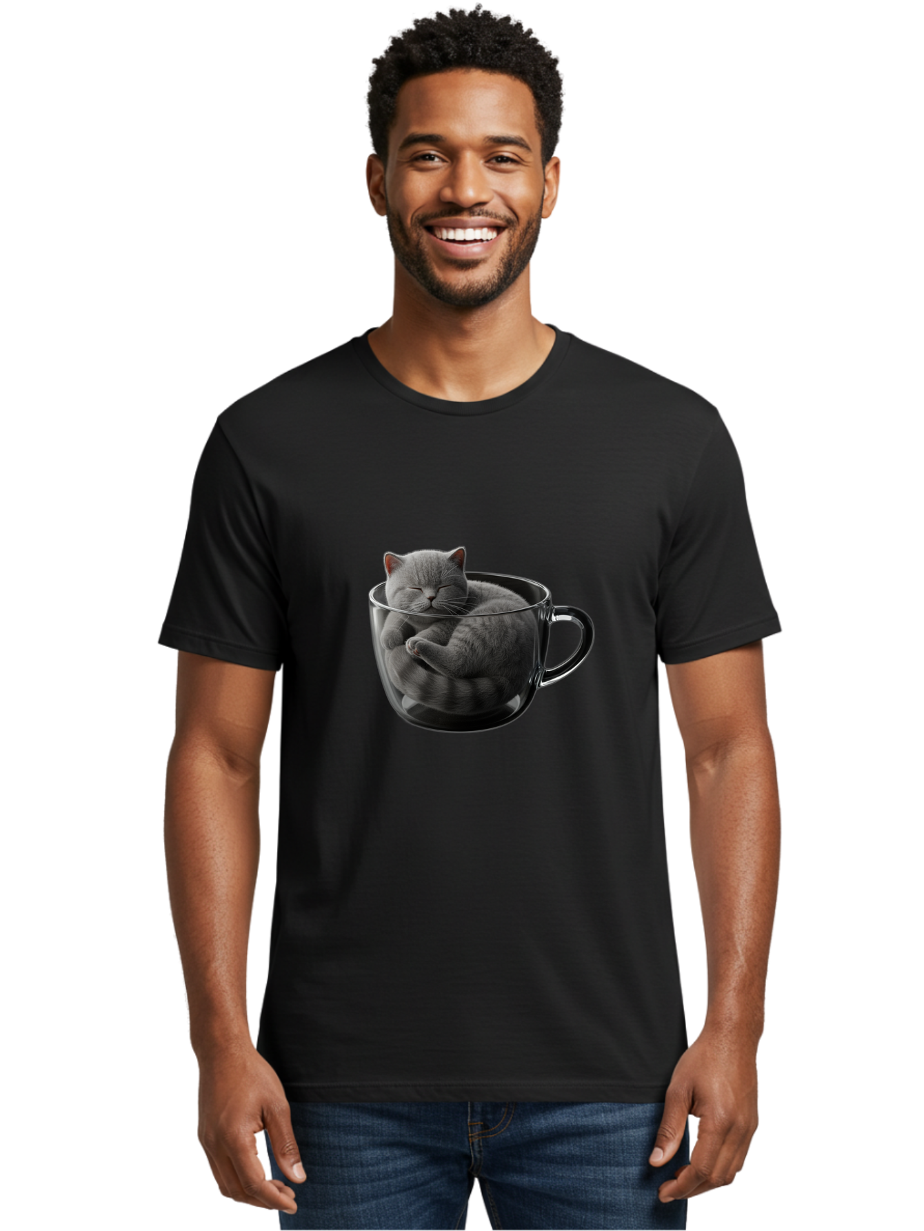 Cat-In-Coffee-Cup-1 Men'S Graphic Tee, 100% Cotton, Comfortable Casual Summer Wear, Machine Washable, Vintage Camera, Old Camera, Antique Camera, Black Camera, Classic Photography, Photography Equipment, Nostalgic Device, Film Camera, Bak193 27