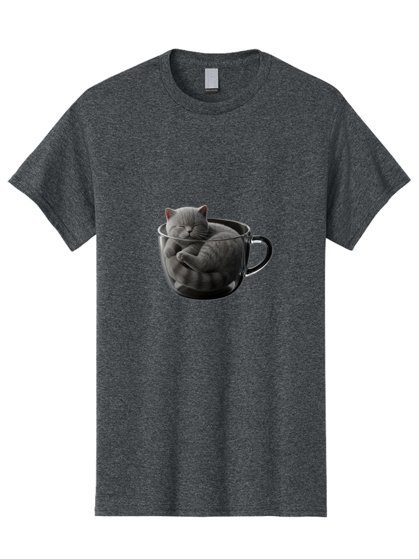 Cat-In-Coffee-Cup-1 Men'S Graphic Tee, 100% Cotton, Comfortable Casual Summer Wear, Machine Washable, Vintage Camera, Old Camera, Antique Camera, Black Camera, Classic Photography, Photography Equipment, Nostalgic Device, Film Camera, Bak193 7