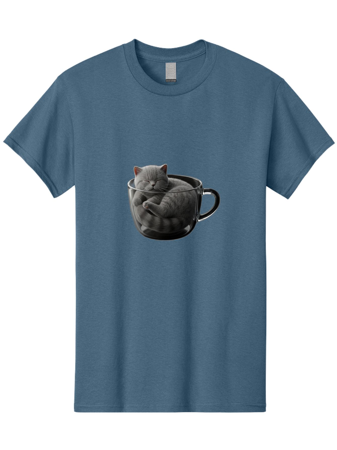Cat-In-Coffee-Cup-1 Men'S Graphic Tee, 100% Cotton, Comfortable Casual Summer Wear, Machine Washable, Vintage Camera, Old Camera, Antique Camera, Black Camera, Classic Photography, Photography Equipment, Nostalgic Device, Film Camera, Bak193 15