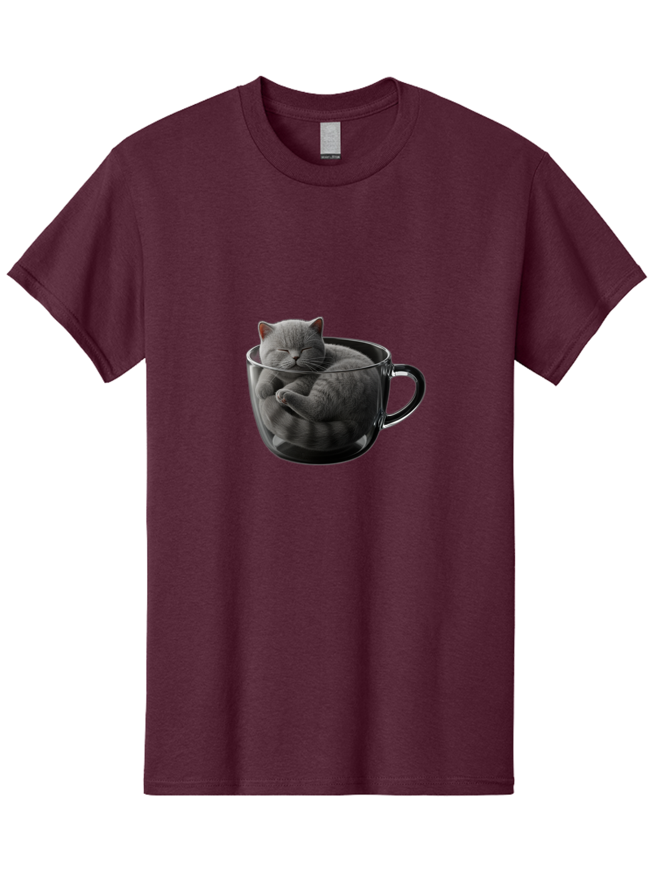 Cat-In-Coffee-Cup-1 Men'S Graphic Tee, 100% Cotton, Comfortable Casual Summer Wear, Machine Washable, Vintage Camera, Old Camera, Antique Camera, Black Camera, Classic Photography, Photography Equipment, Nostalgic Device, Film Camera, Bak193 5