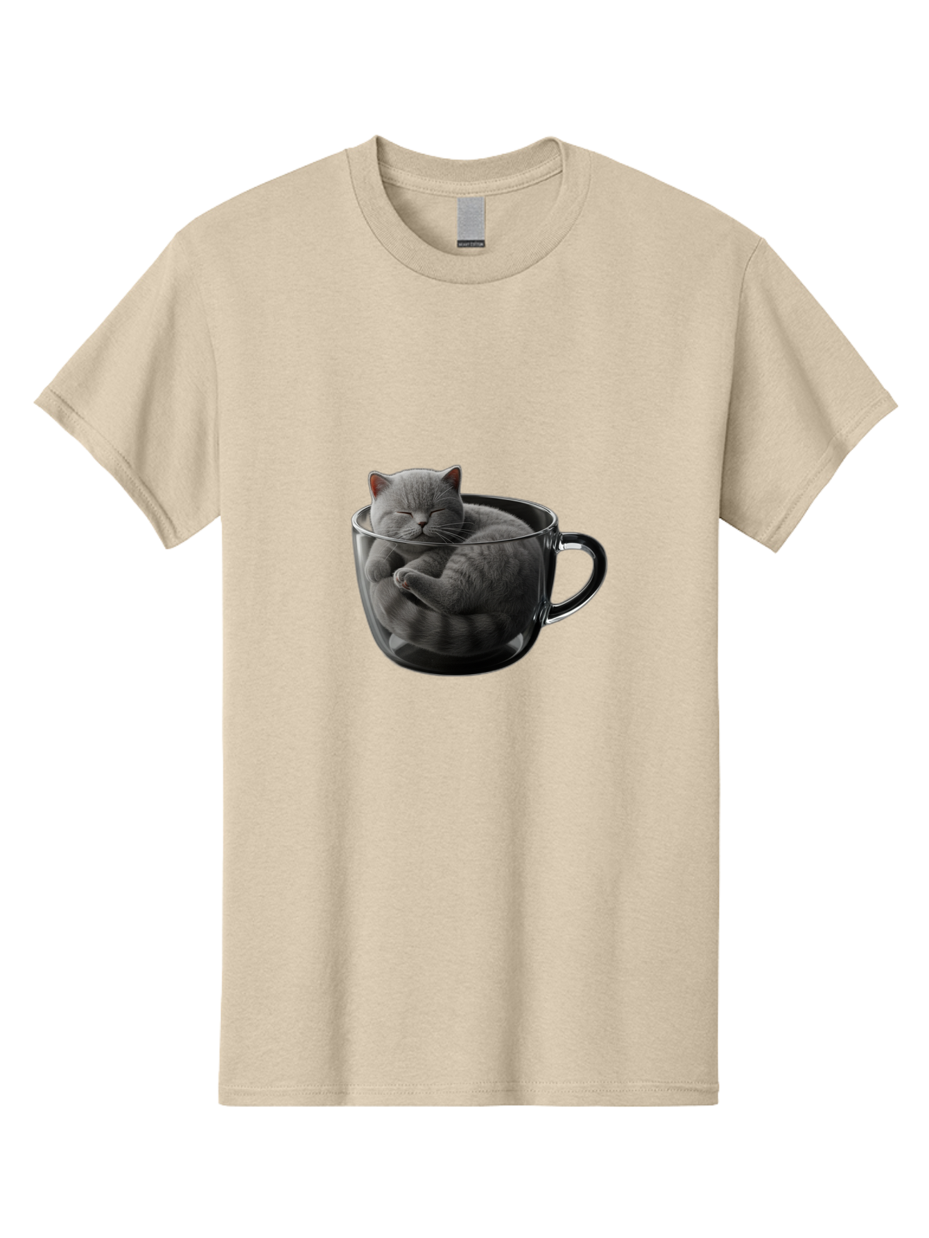 Cat-In-Coffee-Cup-1 Men'S Graphic Tee, 100% Cotton, Comfortable Casual Summer Wear, Machine Washable, Vintage Camera, Old Camera, Antique Camera, Black Camera, Classic Photography, Photography Equipment, Nostalgic Device, Film Camera, Bak193 3