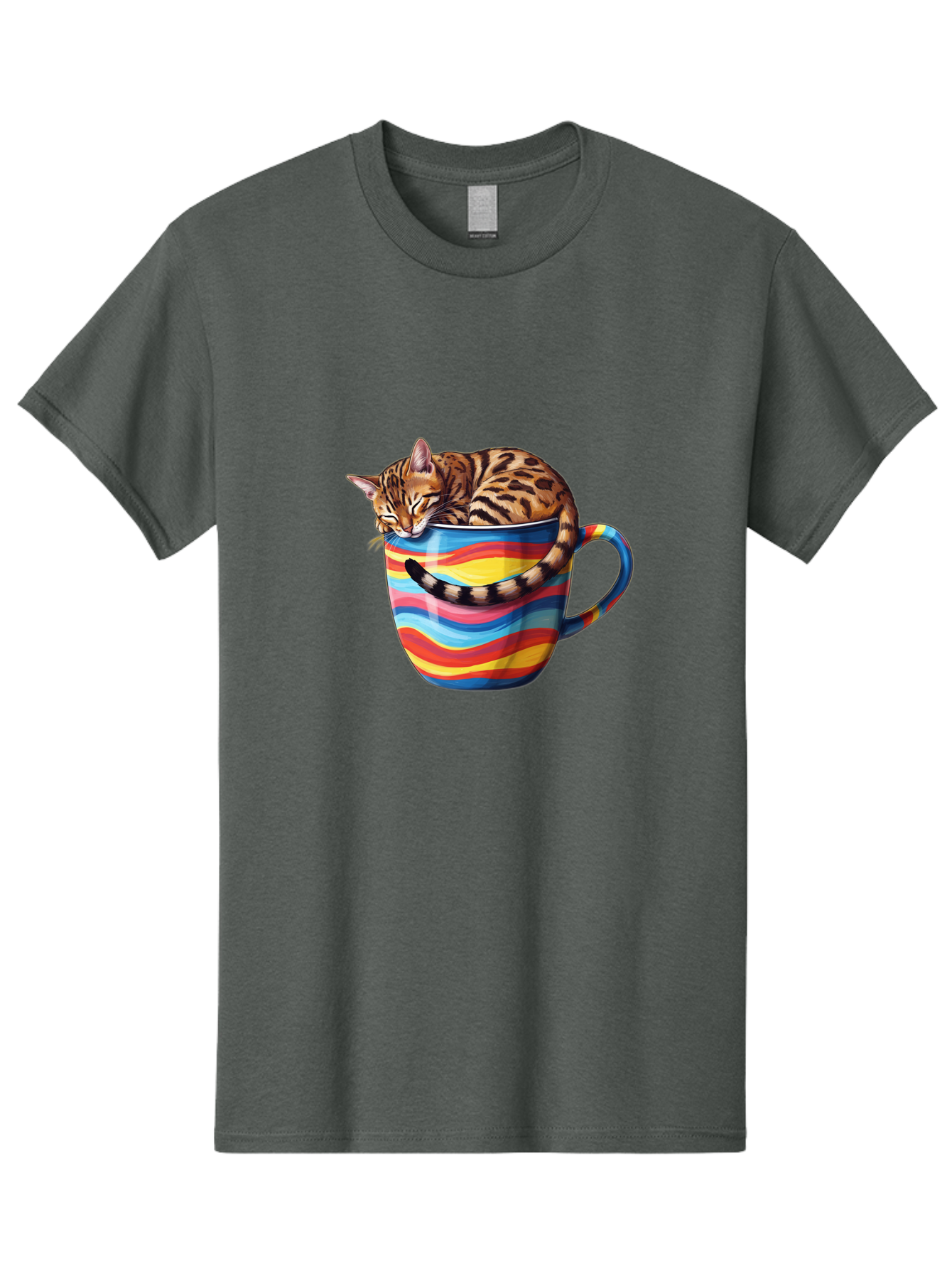 Cat-In-Coffee-Cup-2 Men'S Graphic Tee, 100% Cotton, Comfortable Casual Summer Wear, Machine Washable, Vintage Camera, Old Camera, Antique Camera, Black Camera, Classic Photography, Photography Equipment, Nostalgic Device, Film Camera, Bak194 14