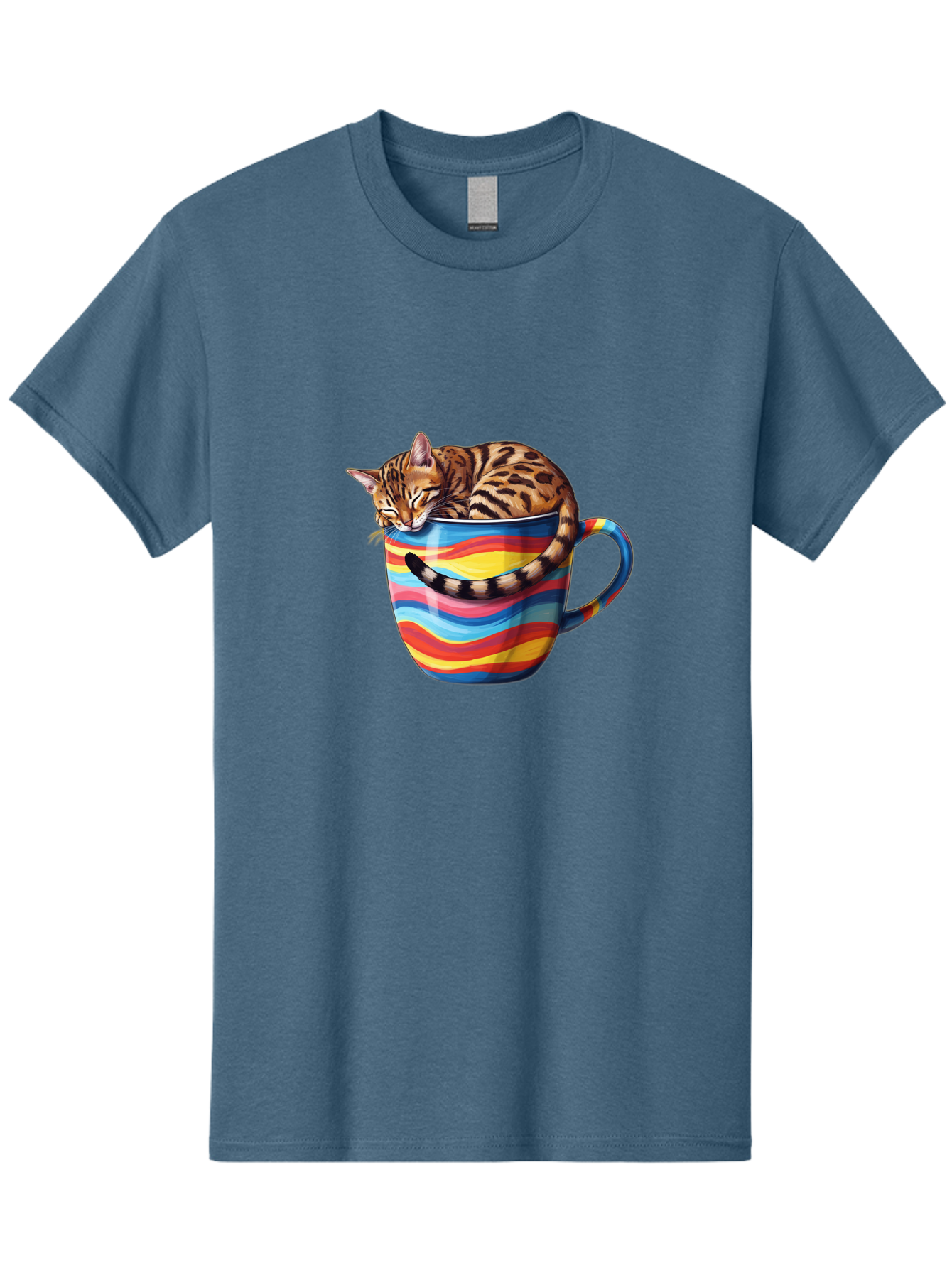 Cat-In-Coffee-Cup-2 Men'S Graphic Tee, 100% Cotton, Comfortable Casual Summer Wear, Machine Washable, Vintage Camera, Old Camera, Antique Camera, Black Camera, Classic Photography, Photography Equipment, Nostalgic Device, Film Camera, Bak194 10