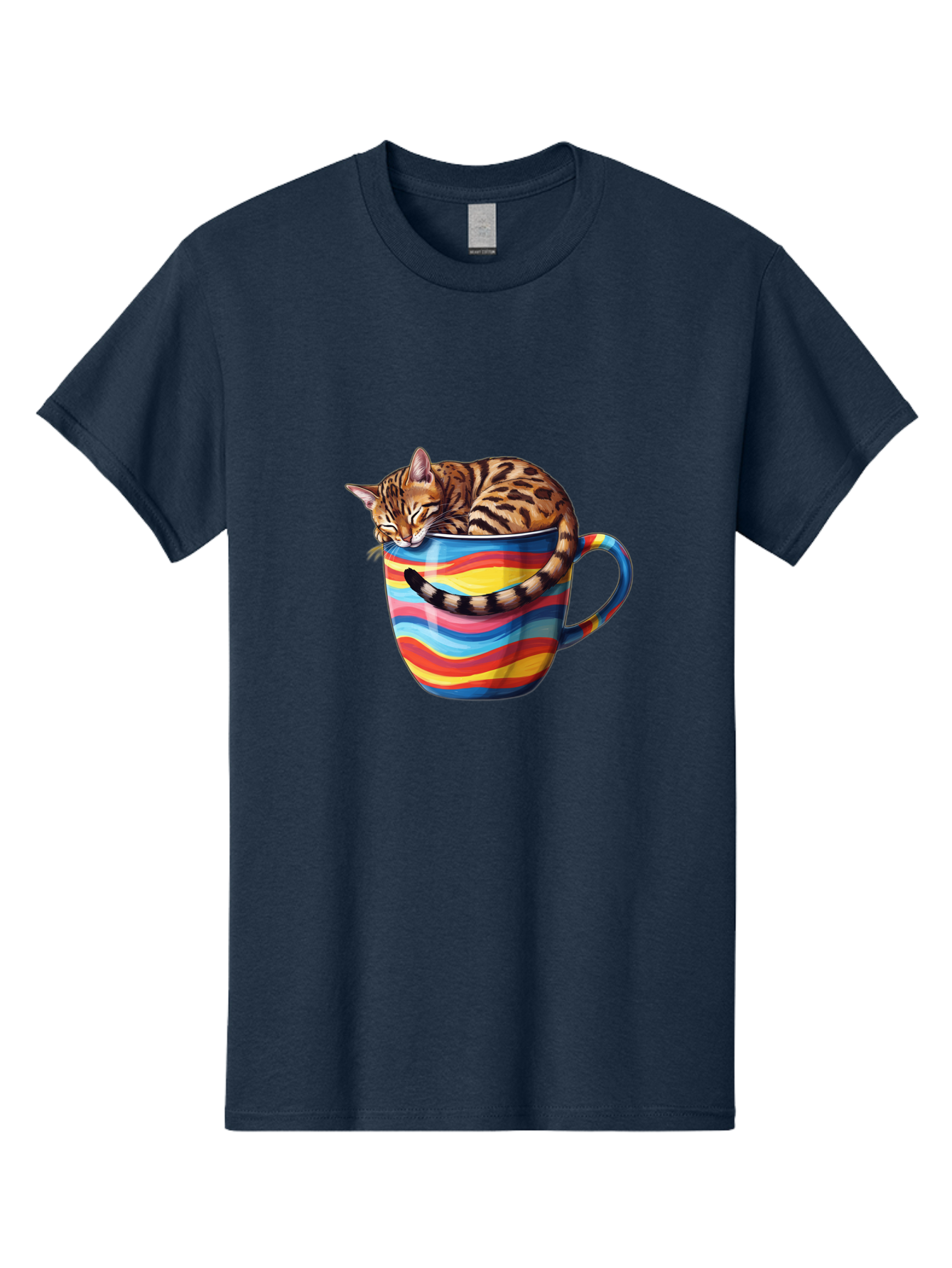 Cat-In-Coffee-Cup-2 Men'S Graphic Tee, 100% Cotton, Comfortable Casual Summer Wear, Machine Washable, Vintage Camera, Old Camera, Antique Camera, Black Camera, Classic Photography, Photography Equipment, Nostalgic Device, Film Camera, Bak194 15