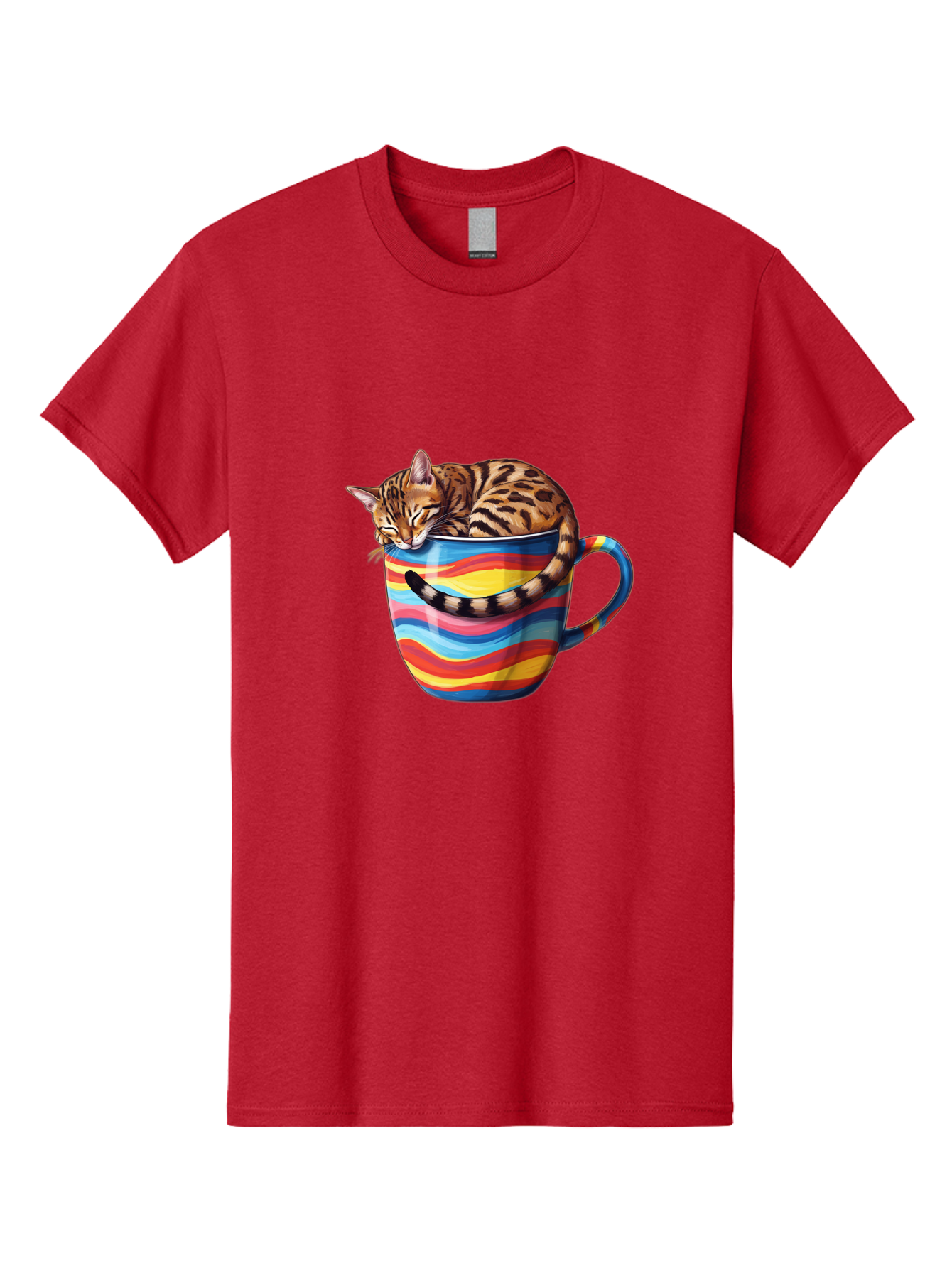Cat-In-Coffee-Cup-2 Men'S Graphic Tee, 100% Cotton, Comfortable Casual Summer Wear, Machine Washable, Vintage Camera, Old Camera, Antique Camera, Black Camera, Classic Photography, Photography Equipment, Nostalgic Device, Film Camera, Bak194 3