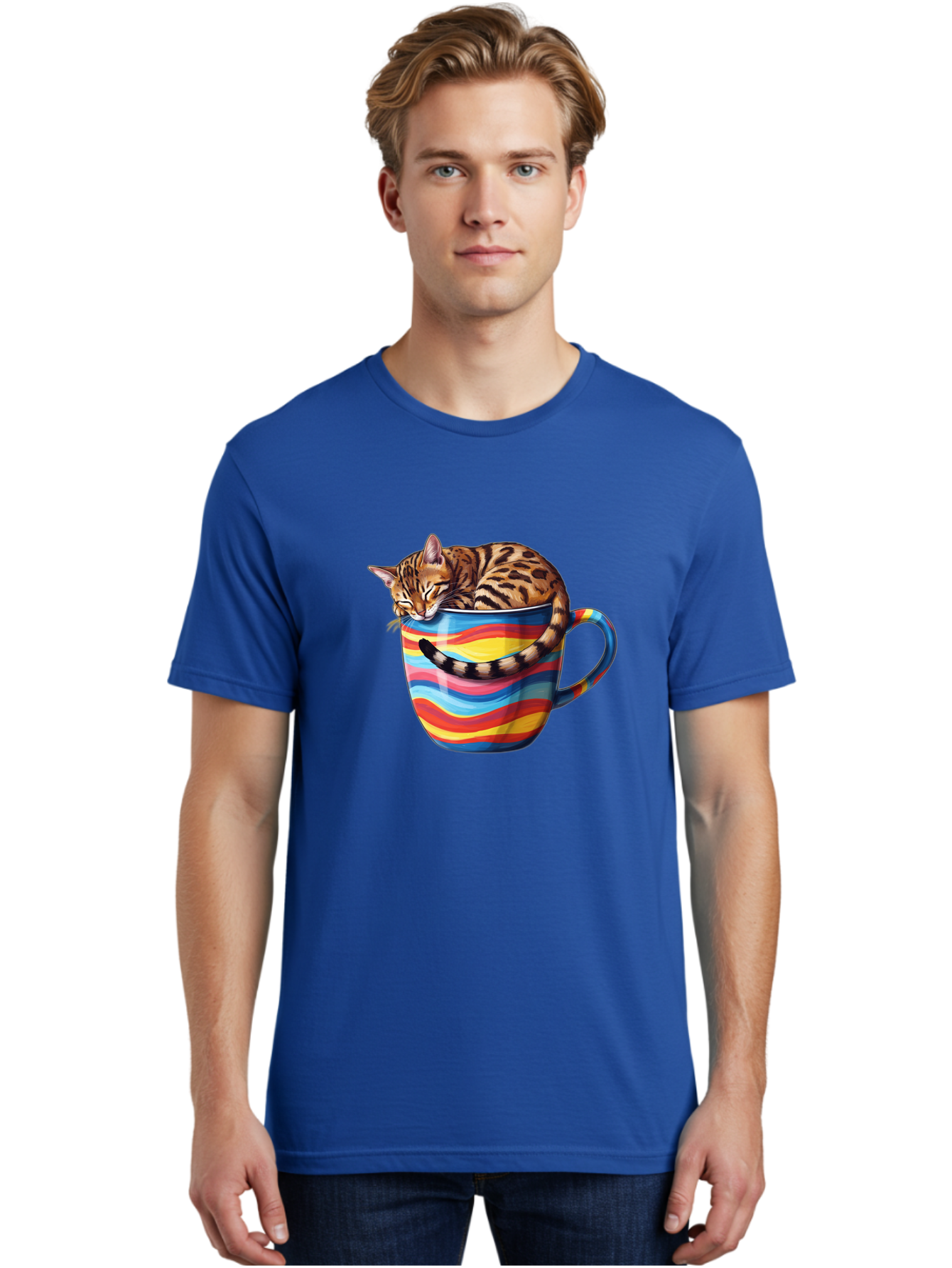 Cat-In-Coffee-Cup-2 Men'S Graphic Tee, 100% Cotton, Comfortable Casual Summer Wear, Machine Washable, Vintage Camera, Old Camera, Antique Camera, Black Camera, Classic Photography, Photography Equipment, Nostalgic Device, Film Camera, Bak194 24