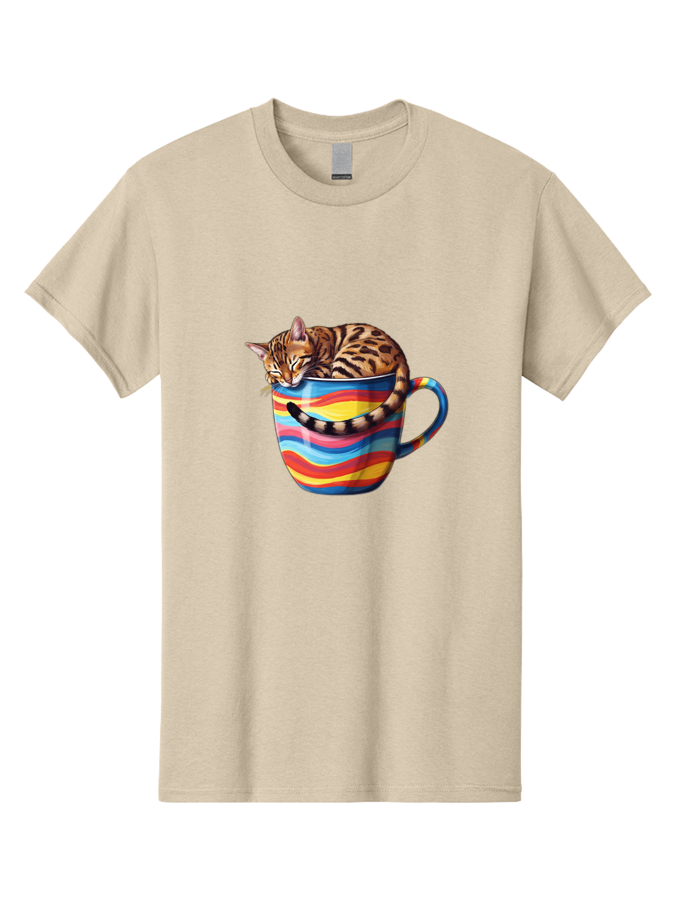 Cat-In-Coffee-Cup-2 Men'S Graphic Tee, 100% Cotton, Comfortable Casual Summer Wear, Machine Washable, Vintage Camera, Old Camera, Antique Camera, Black Camera, Classic Photography, Photography Equipment, Nostalgic Device, Film Camera, Bak194 4